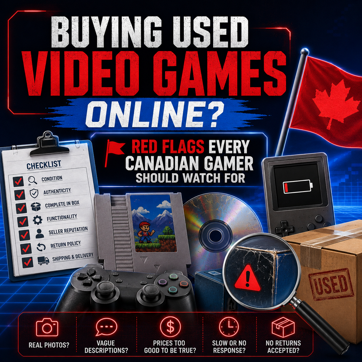 Buying Used Video Games Online? Red Flags Every Canadian Gamer Should Watch For