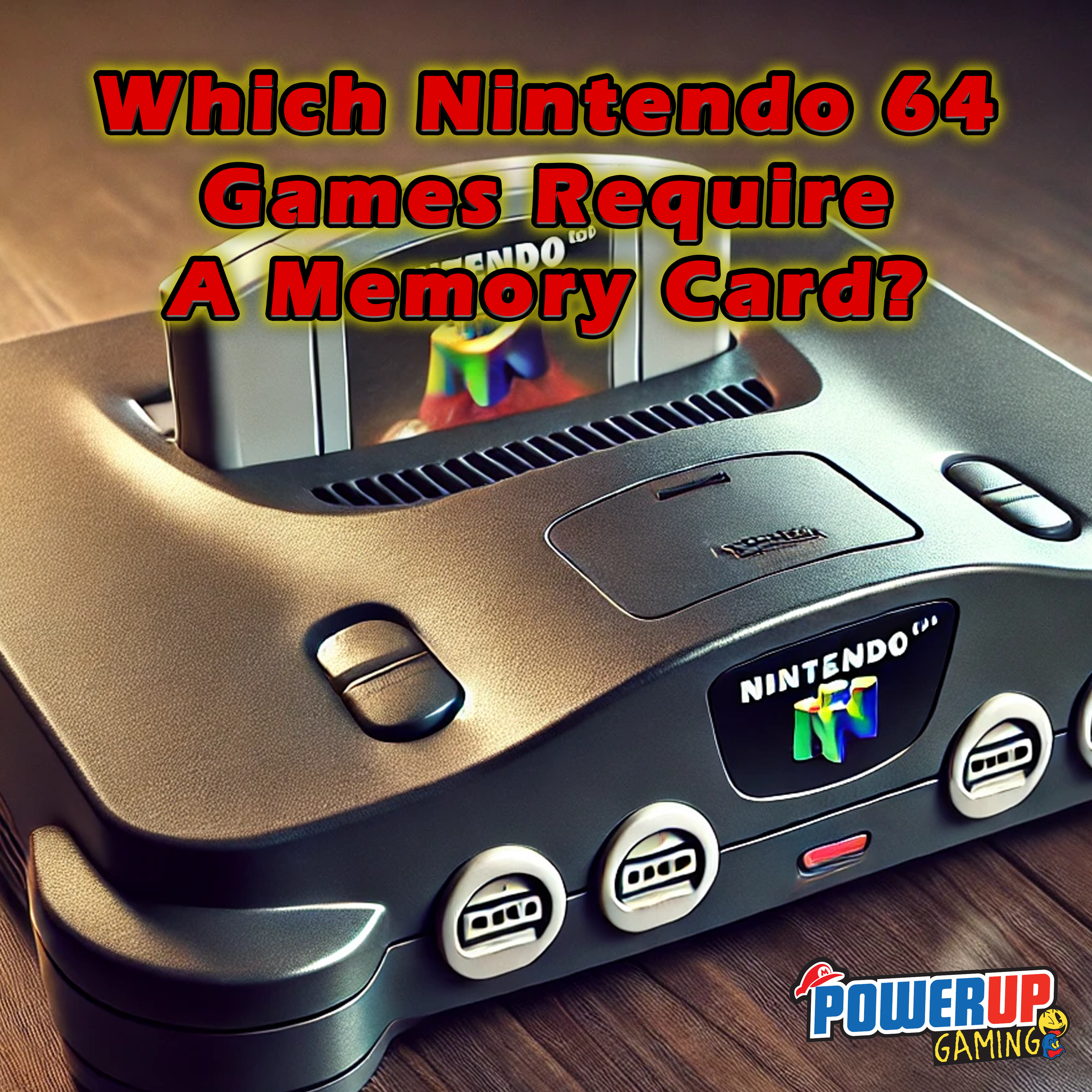 Which Nintendo 64 Games Require a Memory Card?