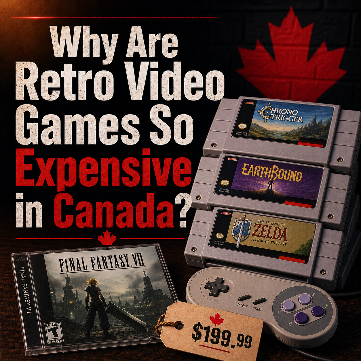 Why Are Retro Video Games So Expensive in Canada?