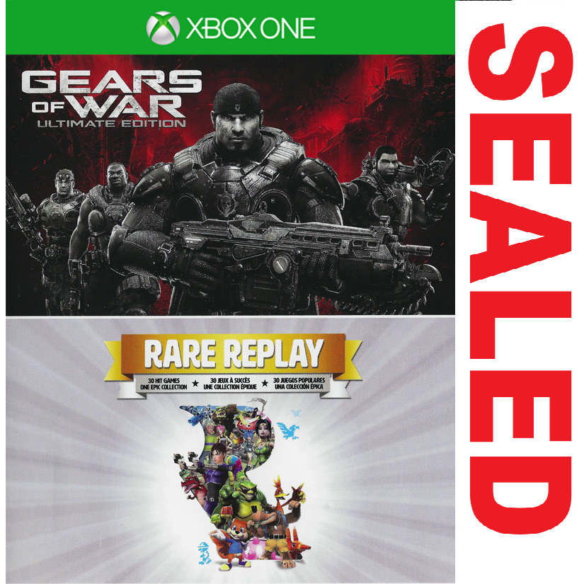 XBOX ONE - Gears of War Ultimate Edition and Rare Replay (Sealed)