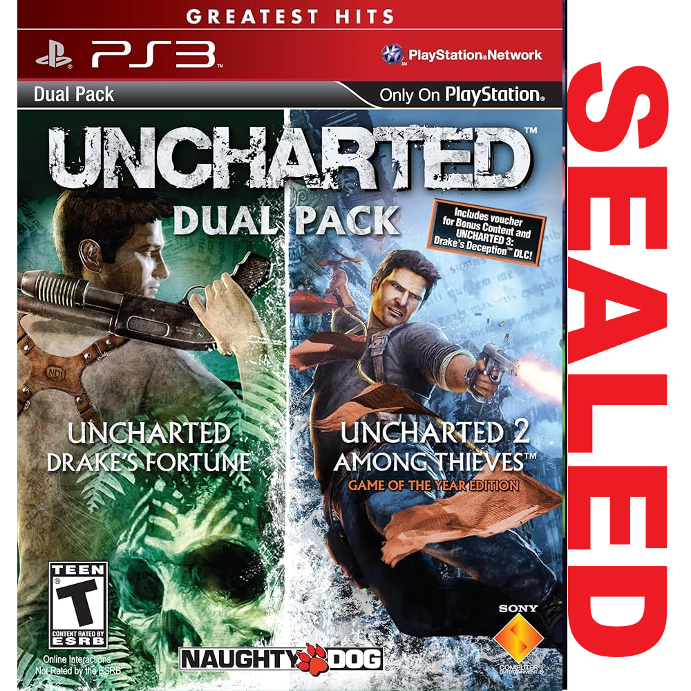 PS3 - Uncharted Dual Pack (Sealed)