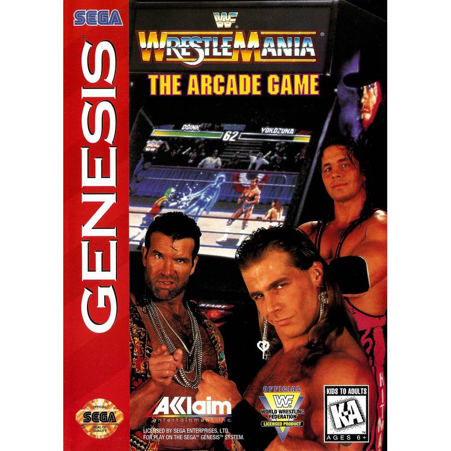 Genesis - WWF WrestleMania The Arcade Game (In Case)