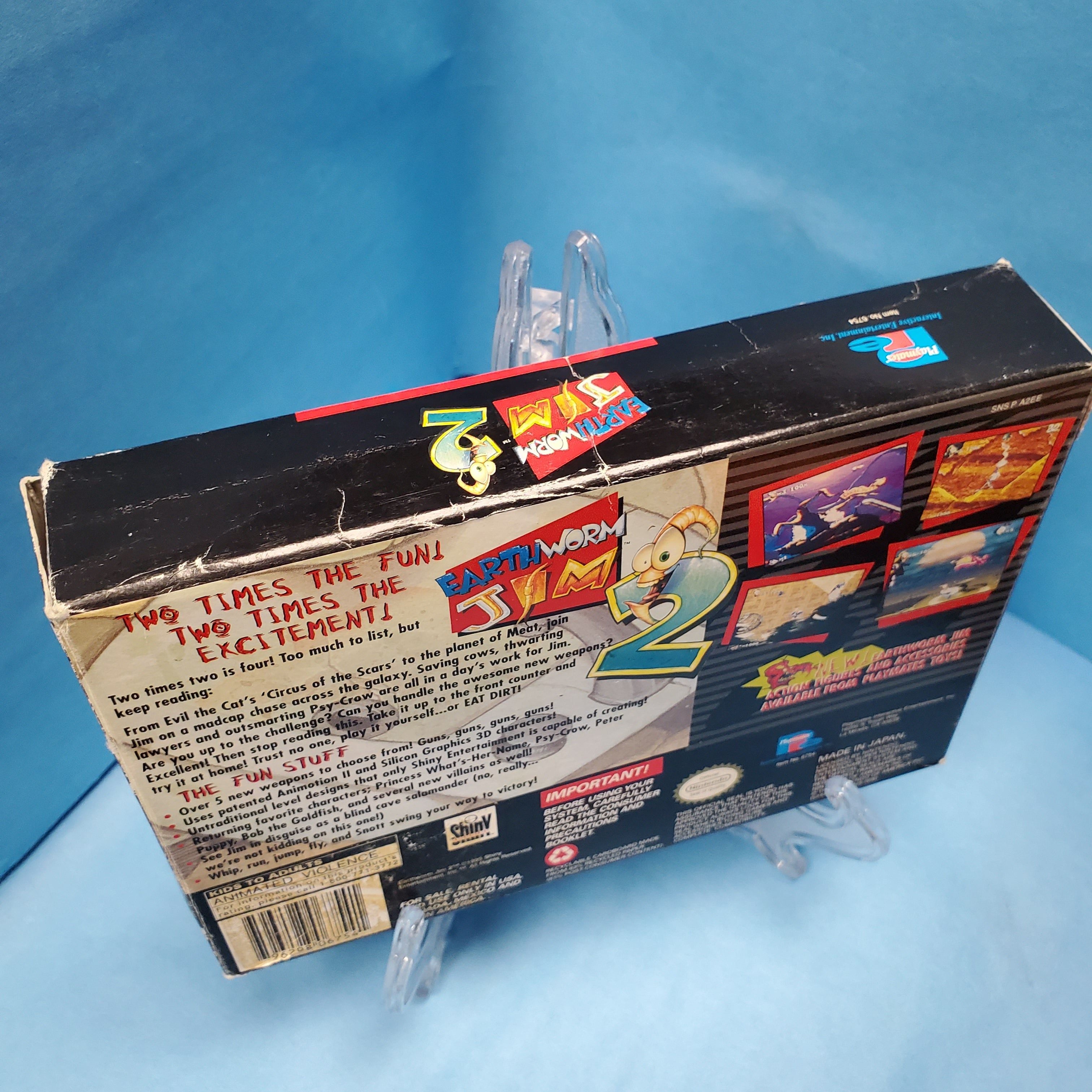 SNES - Earthworm Jim 2 (Complet en Boite / B- / Rough Manual)