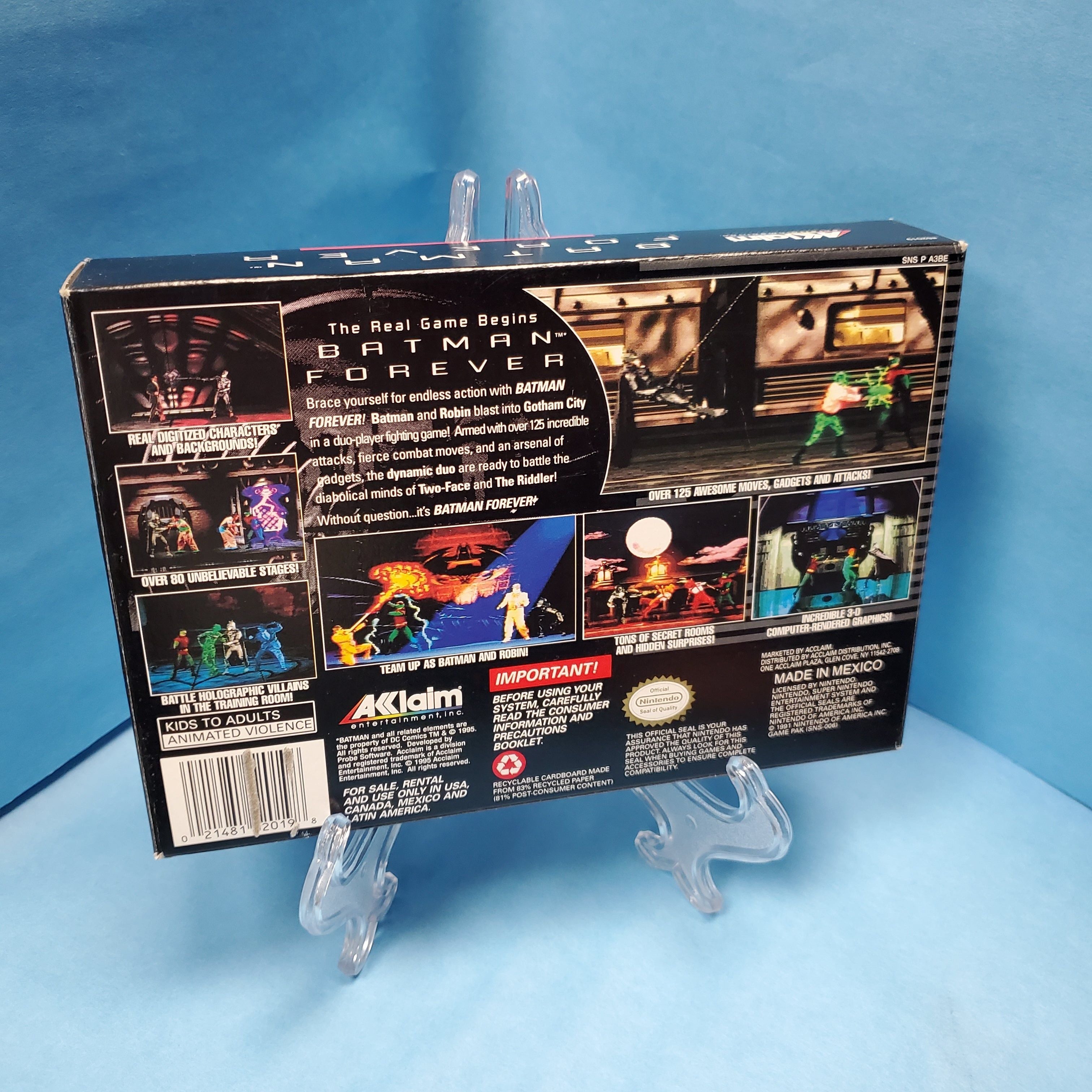 SNES - Batman Forever (Complet en Boite / A+ / Avec Manuel)