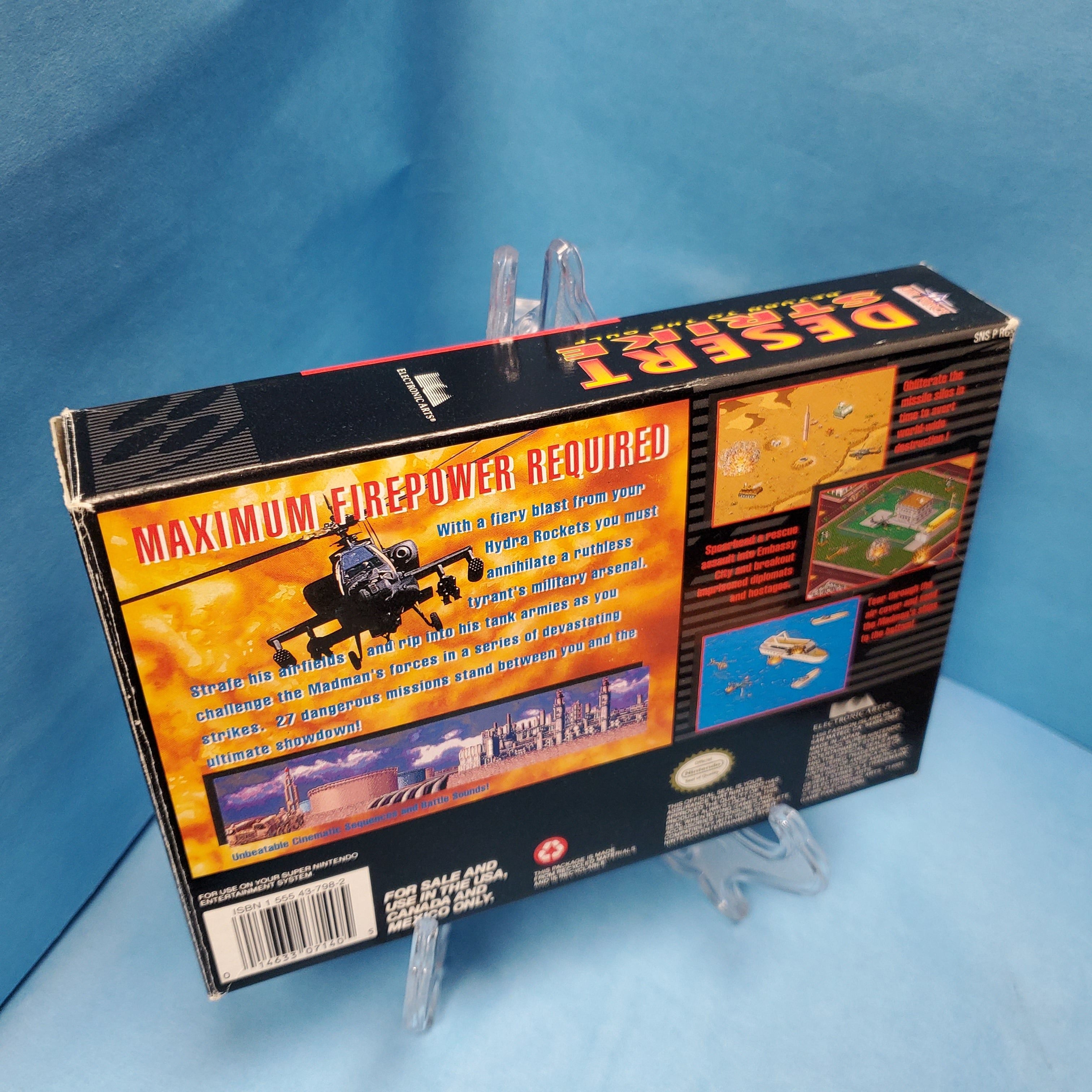 SNES - Desert Strike Return to the Gulf (Complet en Boite / A+ / Avec Manuel)