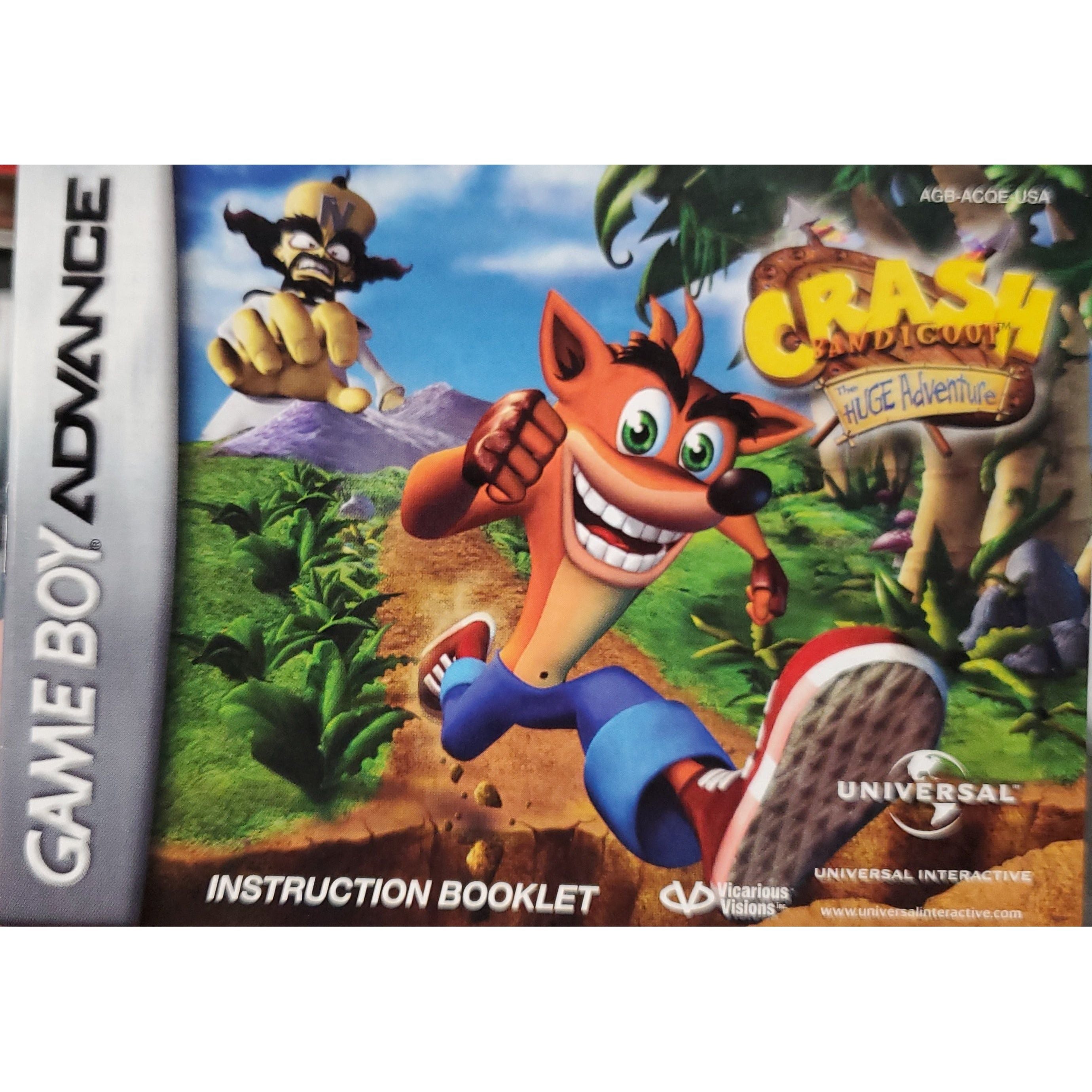 GBA - Crash Bandicoot The Huge Adventure (Manual)