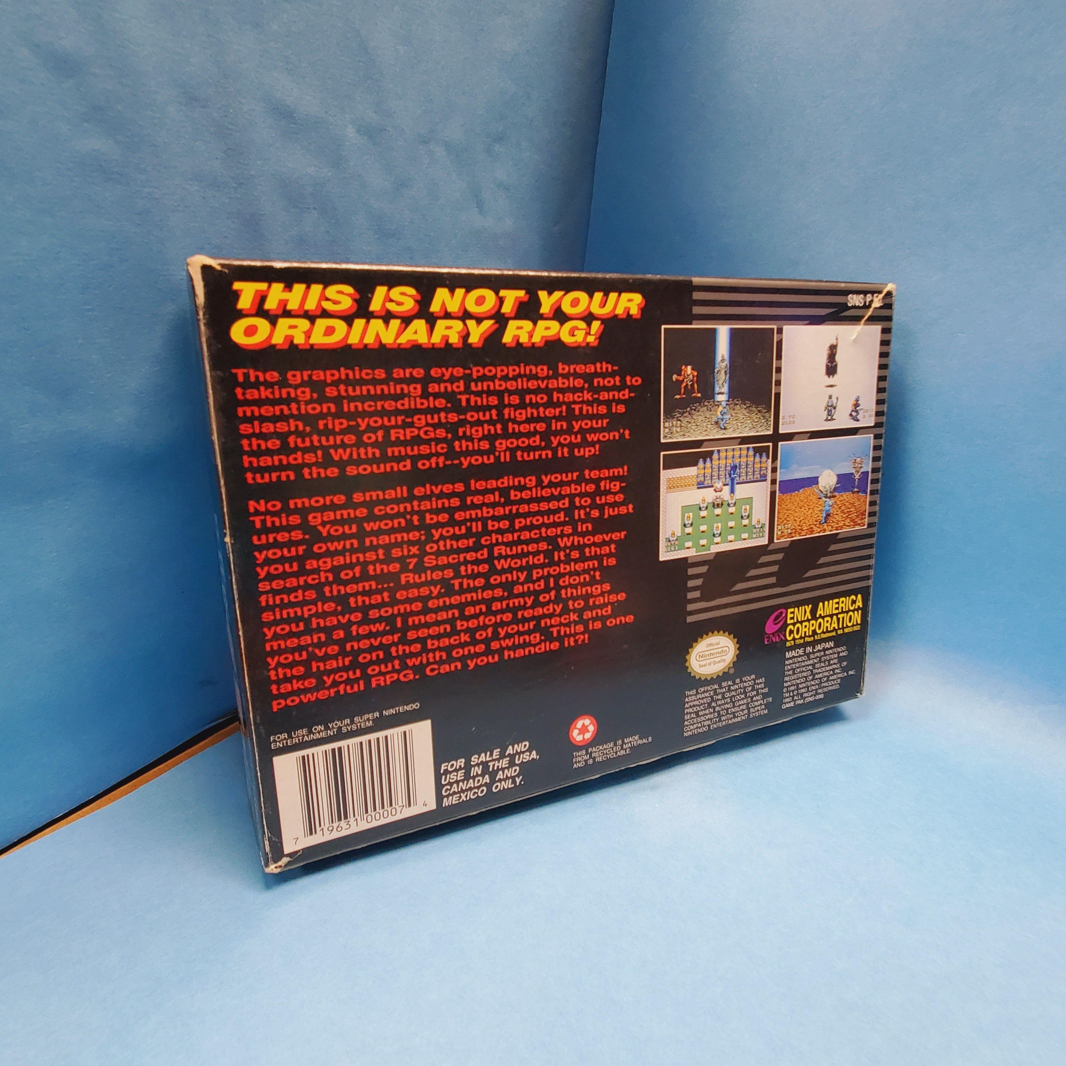 SNES - La 7ème Saga (Complet en Boite / B+ / Avec Manuel / Rough Map)