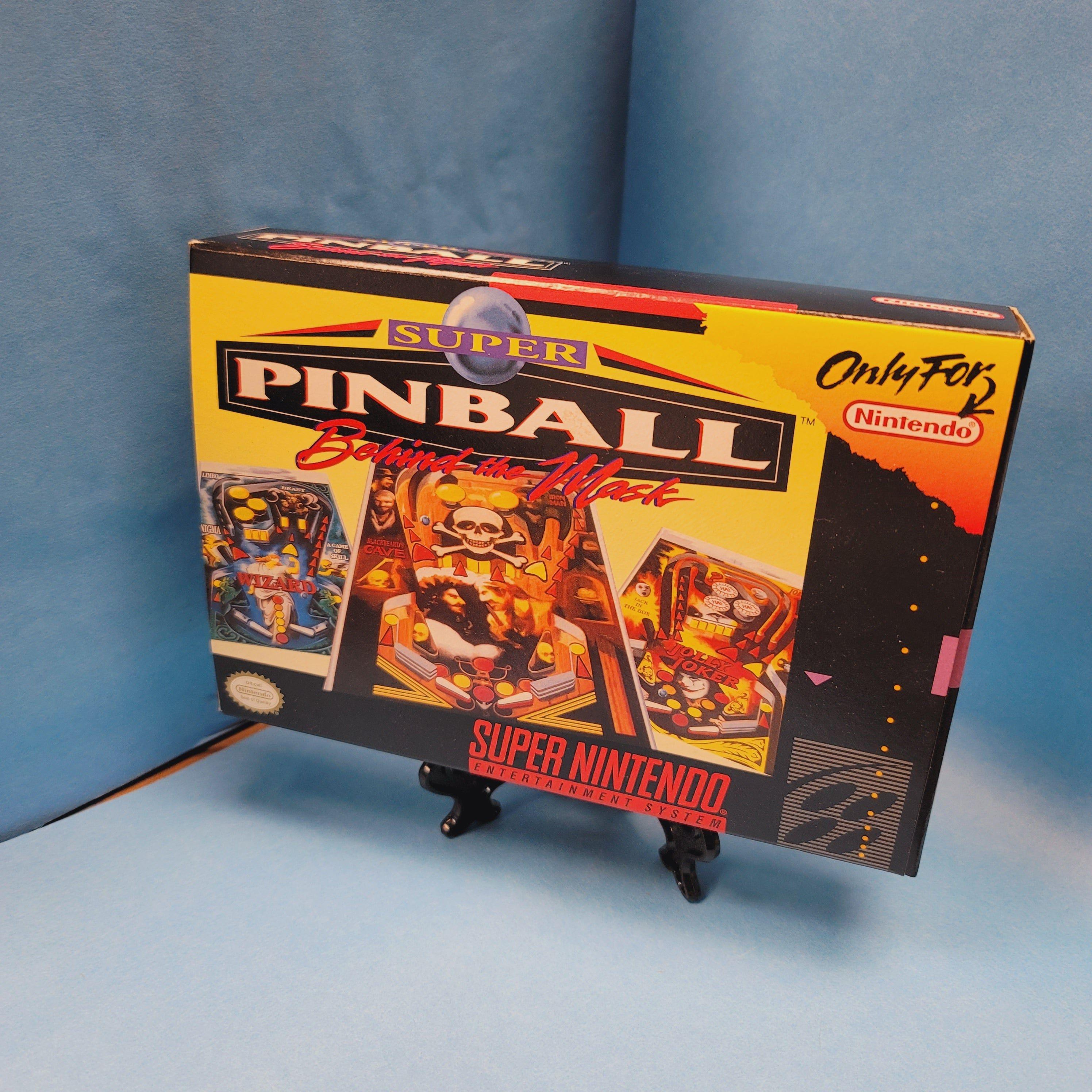 SNES - Super Pinball Behind the Mask (Complete in Box / A+ / With Manual)