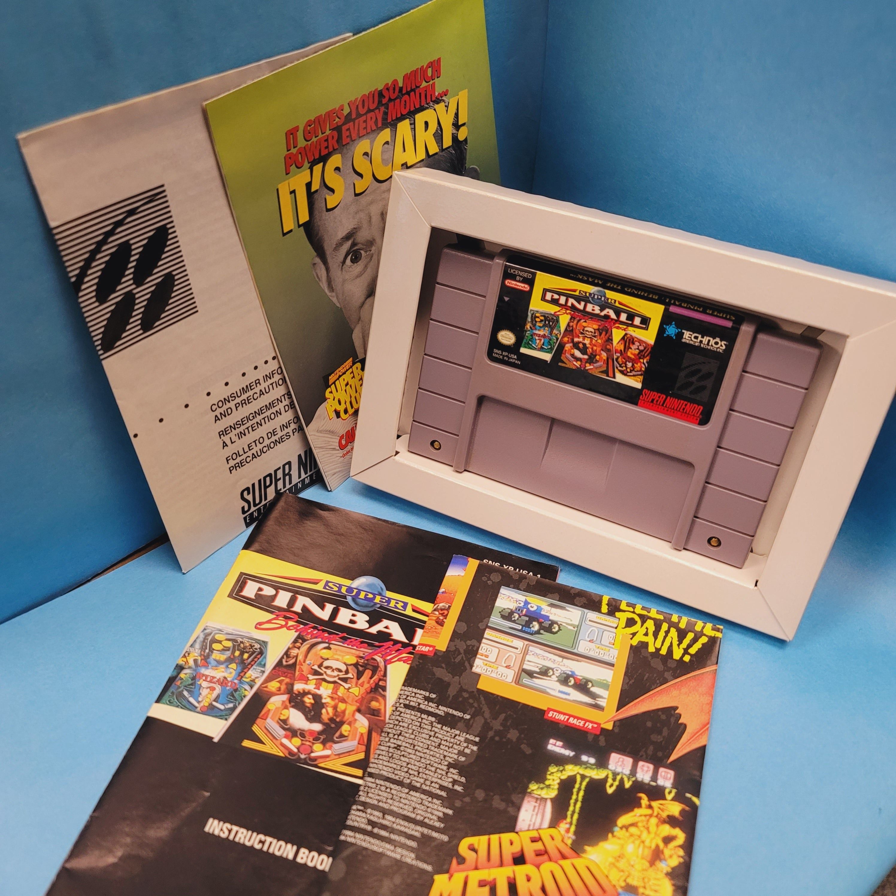 SNES - Super Pinball Behind the Mask (Complete in Box / A+ / With Manual)