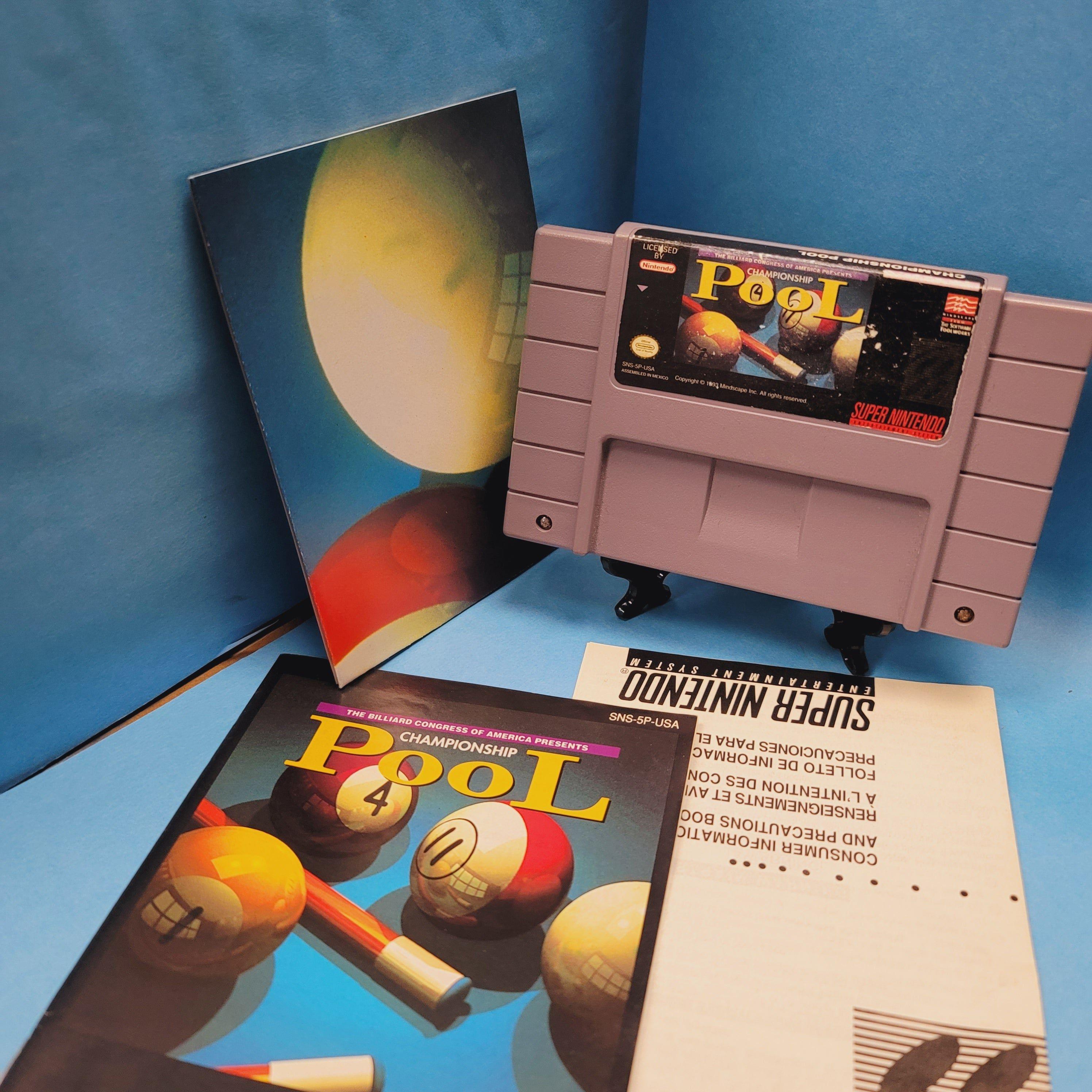 SNES - Championship Pool (Complet en boîte / B+ / Avec manuel)