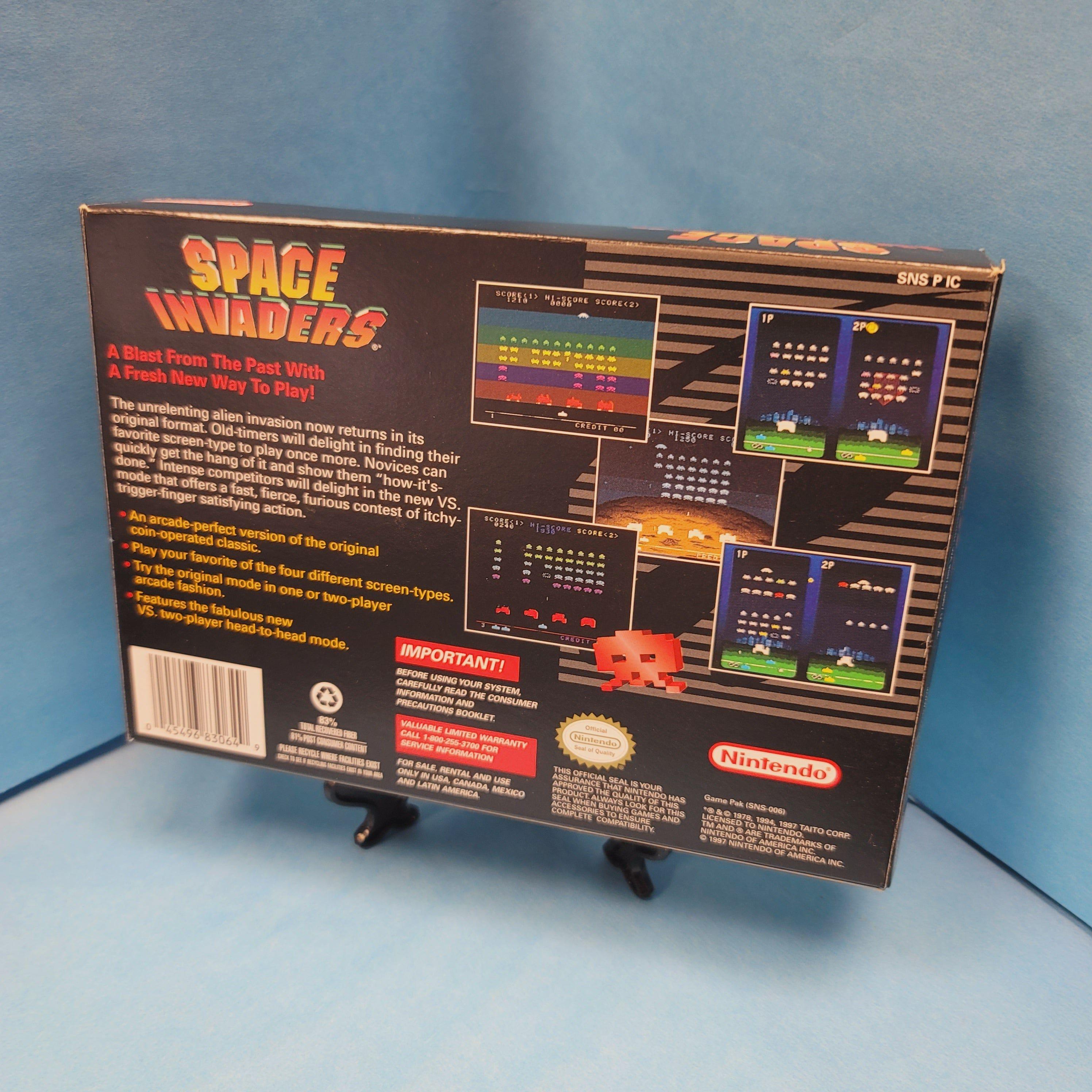 SNES - Space Invaders (Complete in Box / A / With Manual)