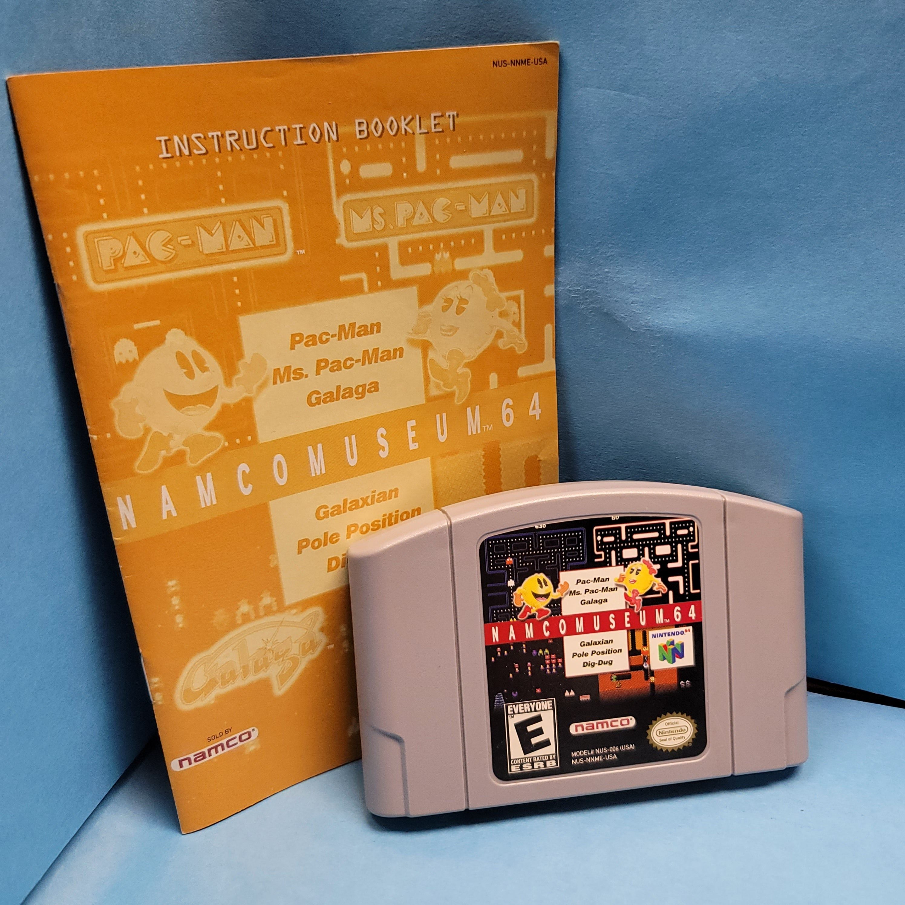 N64 - Namco Museum 64 (In Box / A- / With Manual)