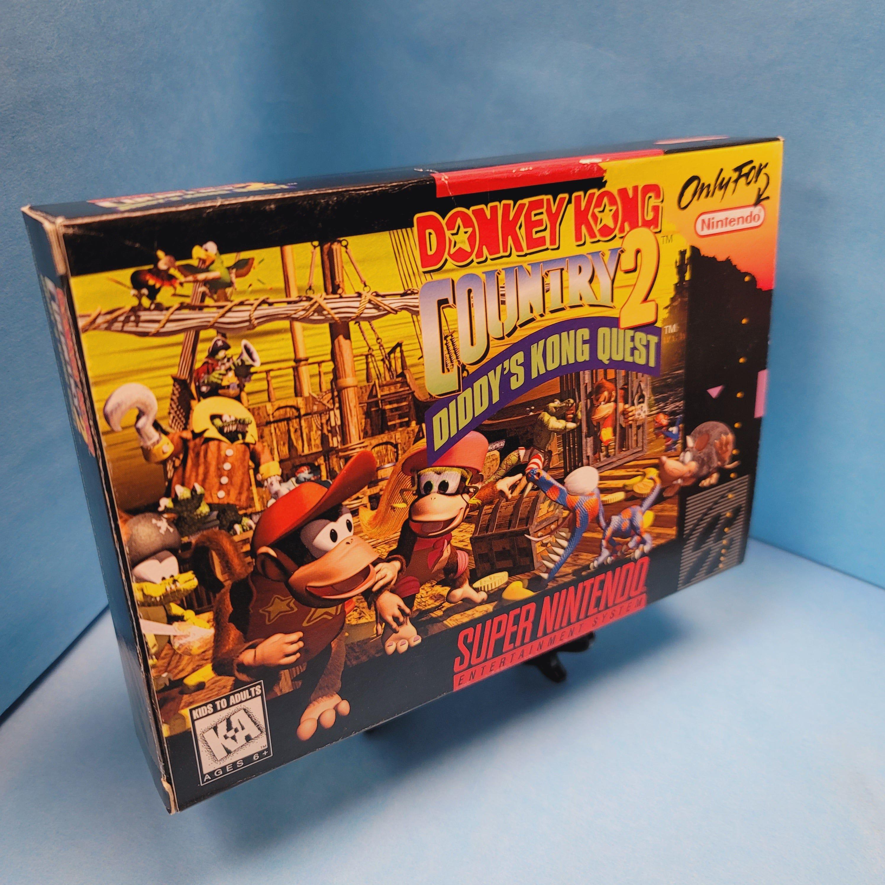 SNES - Donkey Kong Country 2 Diddy's Kong Quest (Complete in Box / A / With Manual)