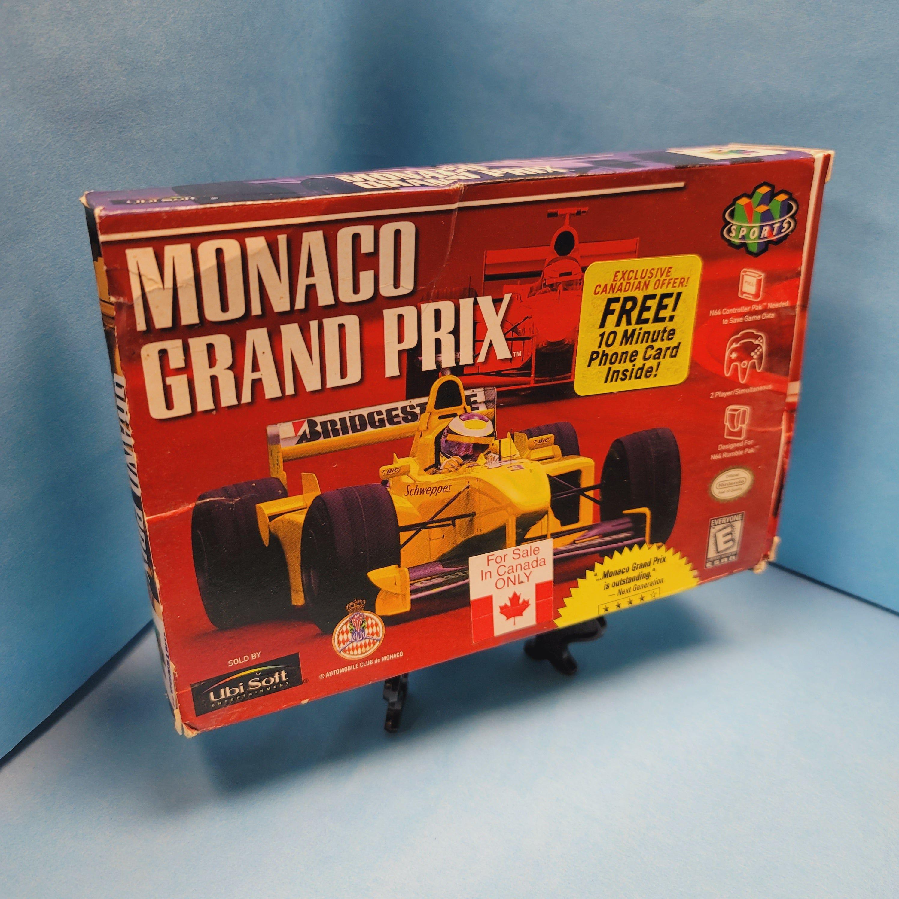 N64 - Monaco Grand Prix (Complete in Box / B- / No Manual)