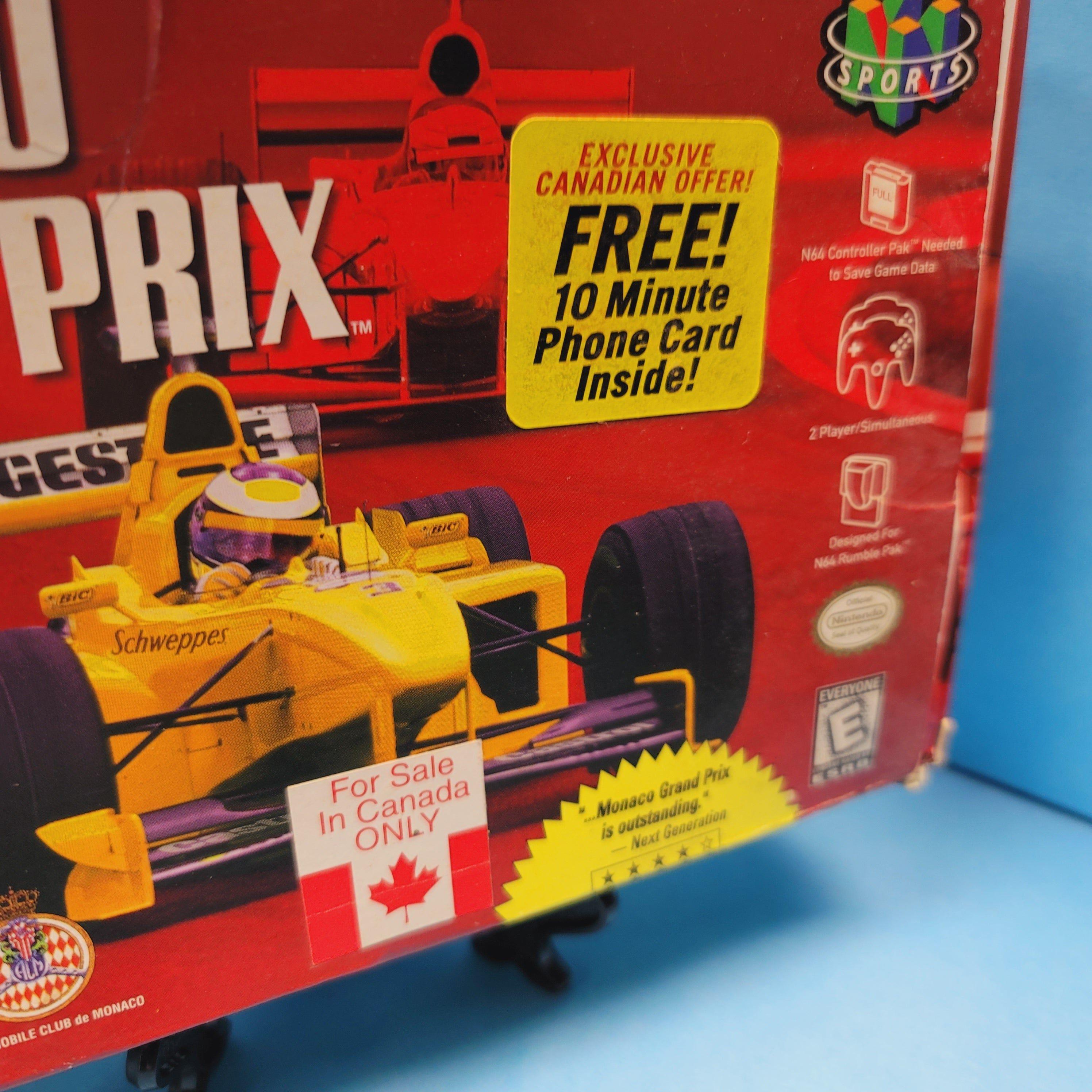 N64 - Monaco Grand Prix (Complete in Box / B- / No Manual)