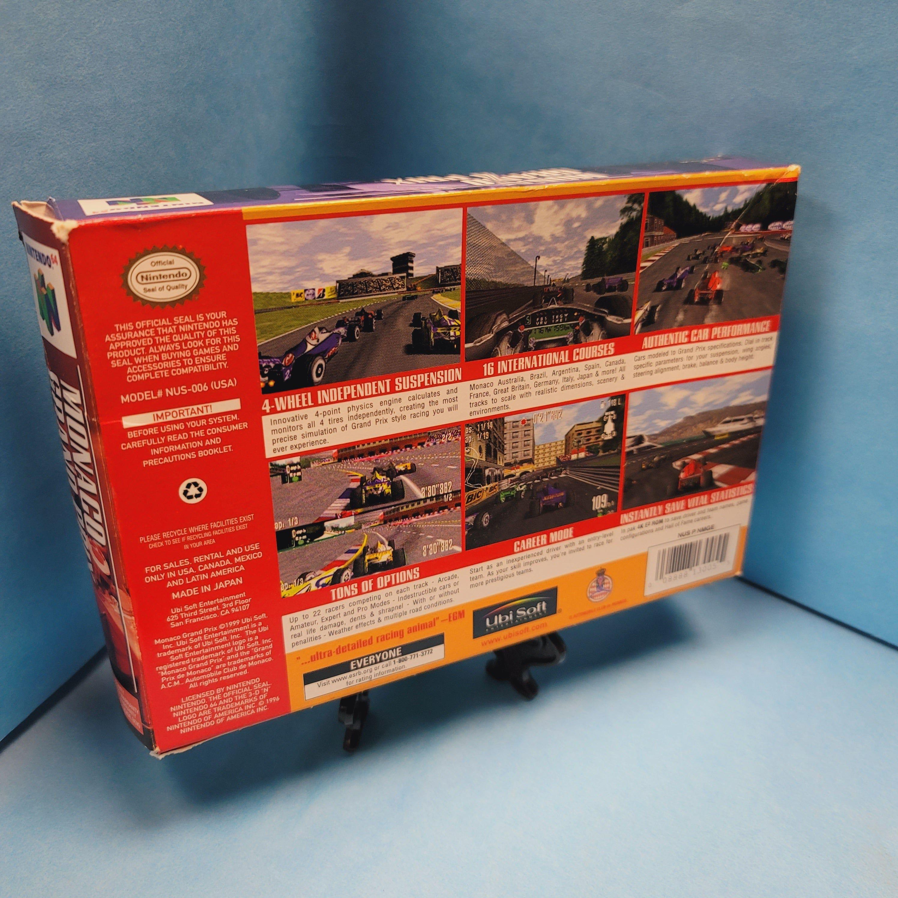 N64 - Monaco Grand Prix (Complete in Box / B- / No Manual)