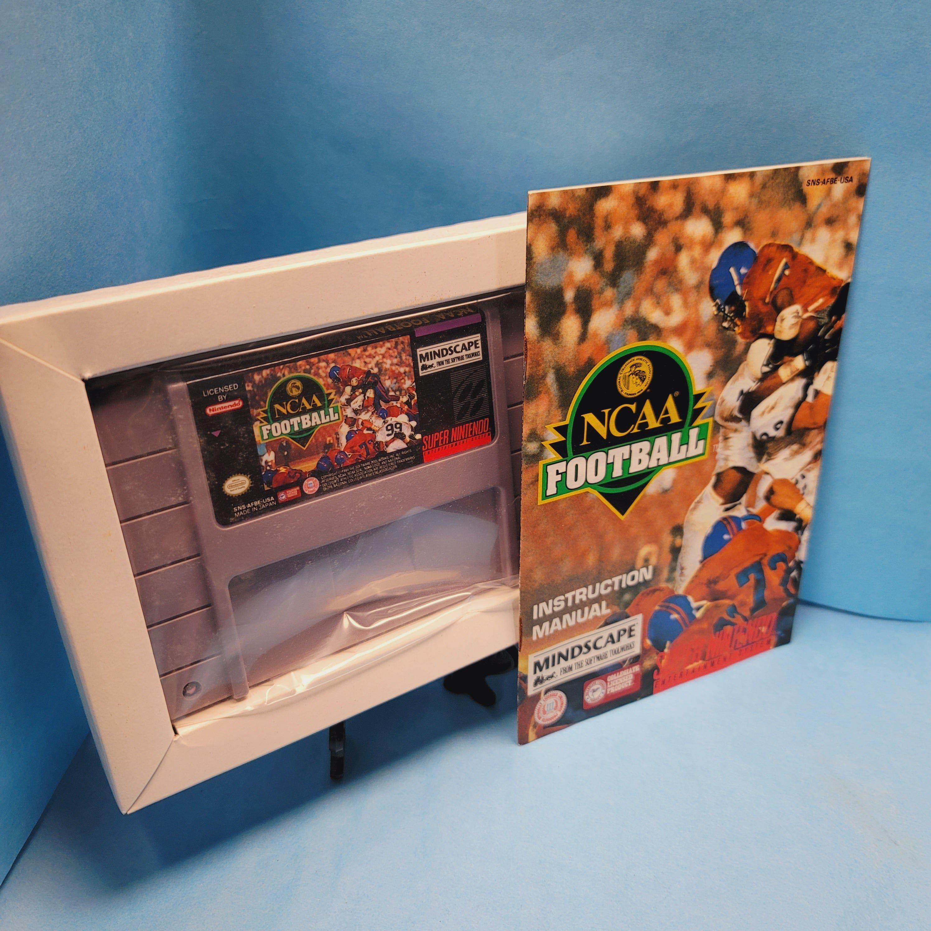 SNES - NCAA Football (Complet en Boite / C- / Avec Manuel)