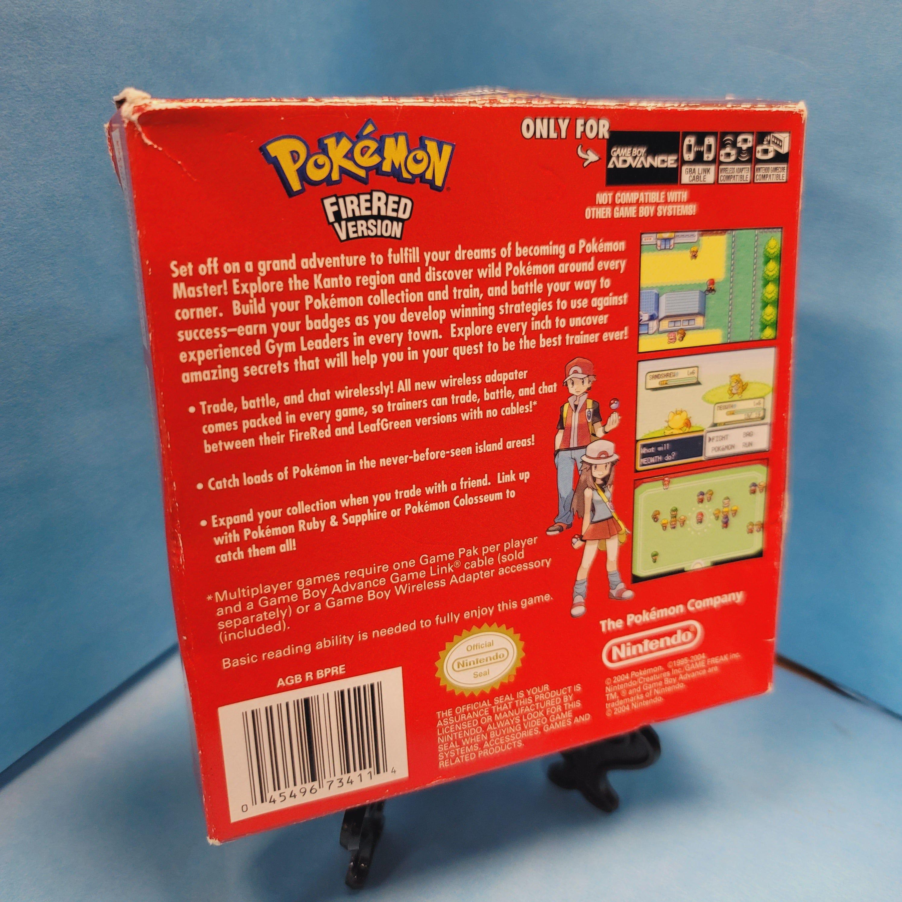 GBA - Pokemon Fire Red (Complete in Box / A- / With Manual)