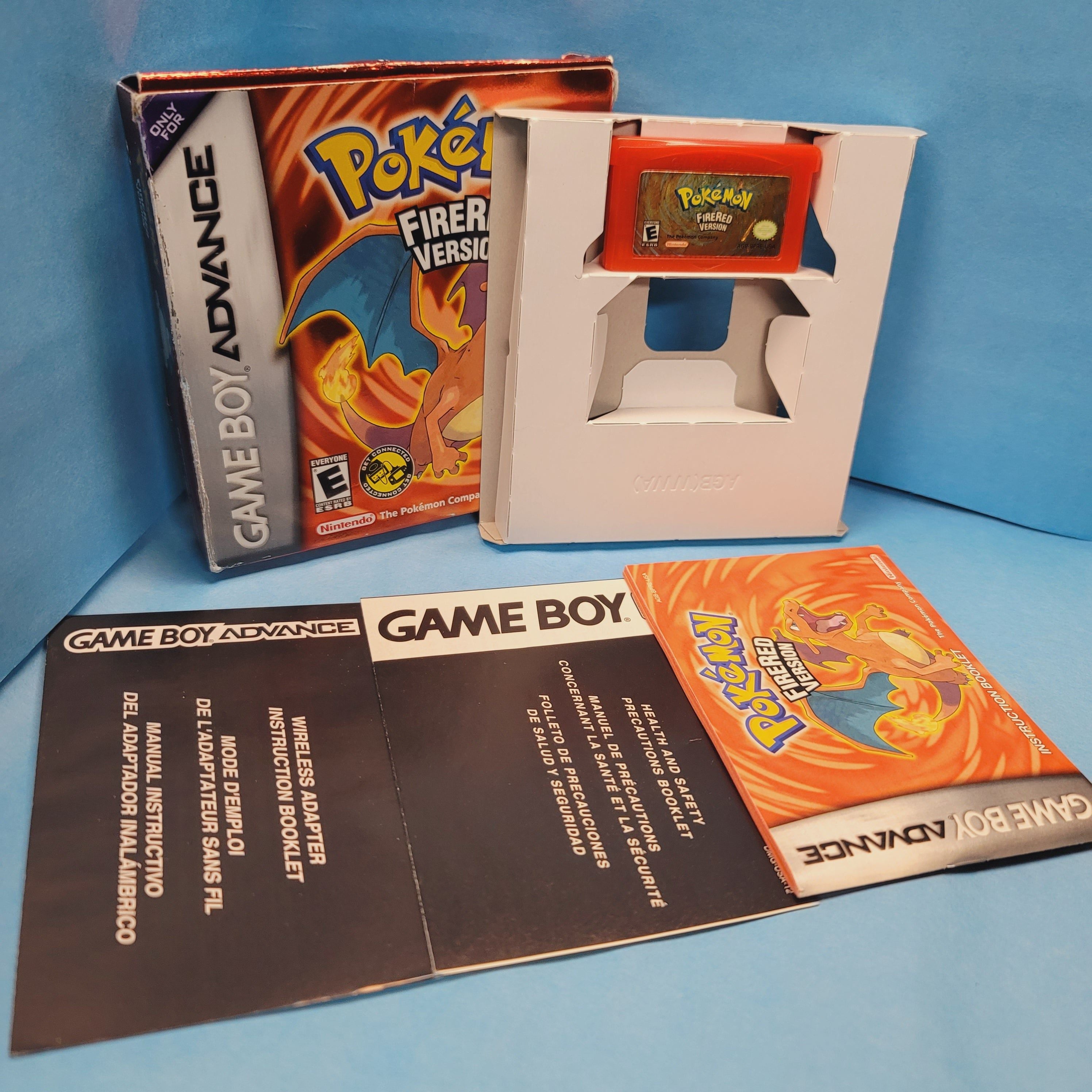 GBA - Pokemon Fire Red (Complete in Box / A- / With Manual)