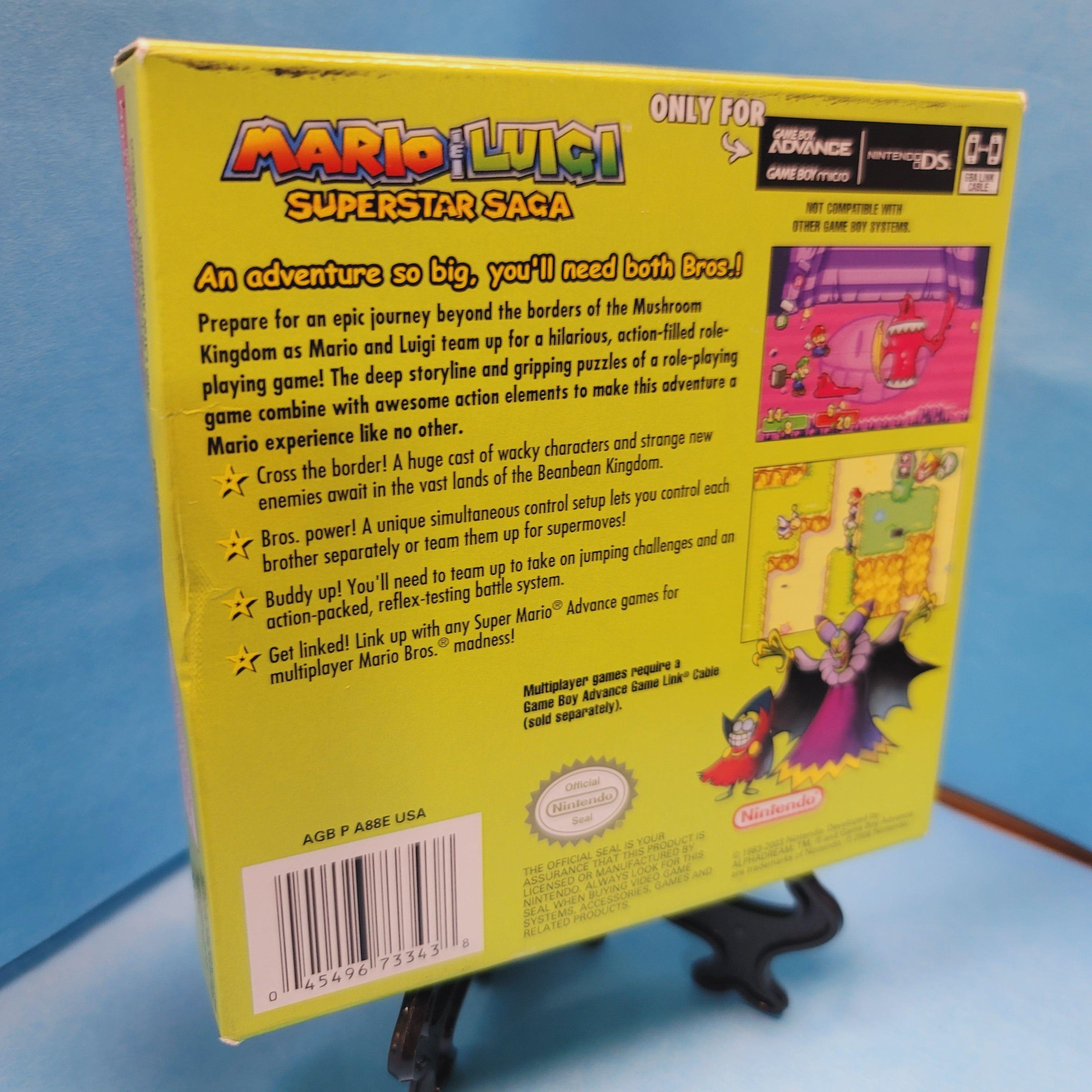 GBA - Mario & Luigi Superstar Saga (Complet en boîte / A+ / Avec manuel / Choix du joueur)