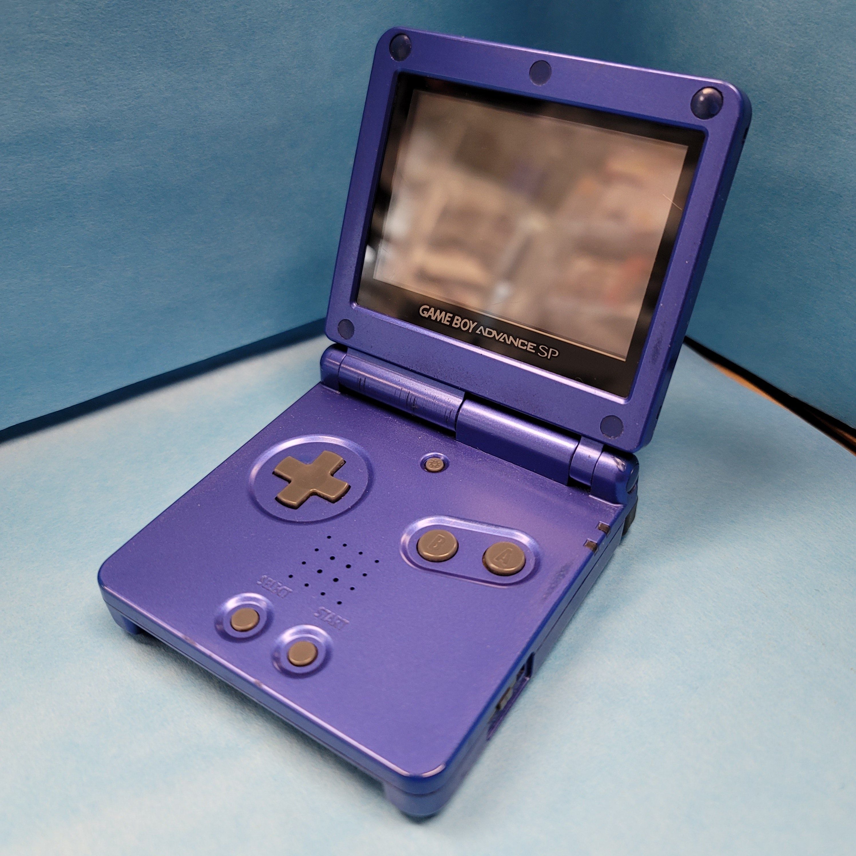 Game Boy Advance SP System (Front Lit) (Cobalt / Reduced)