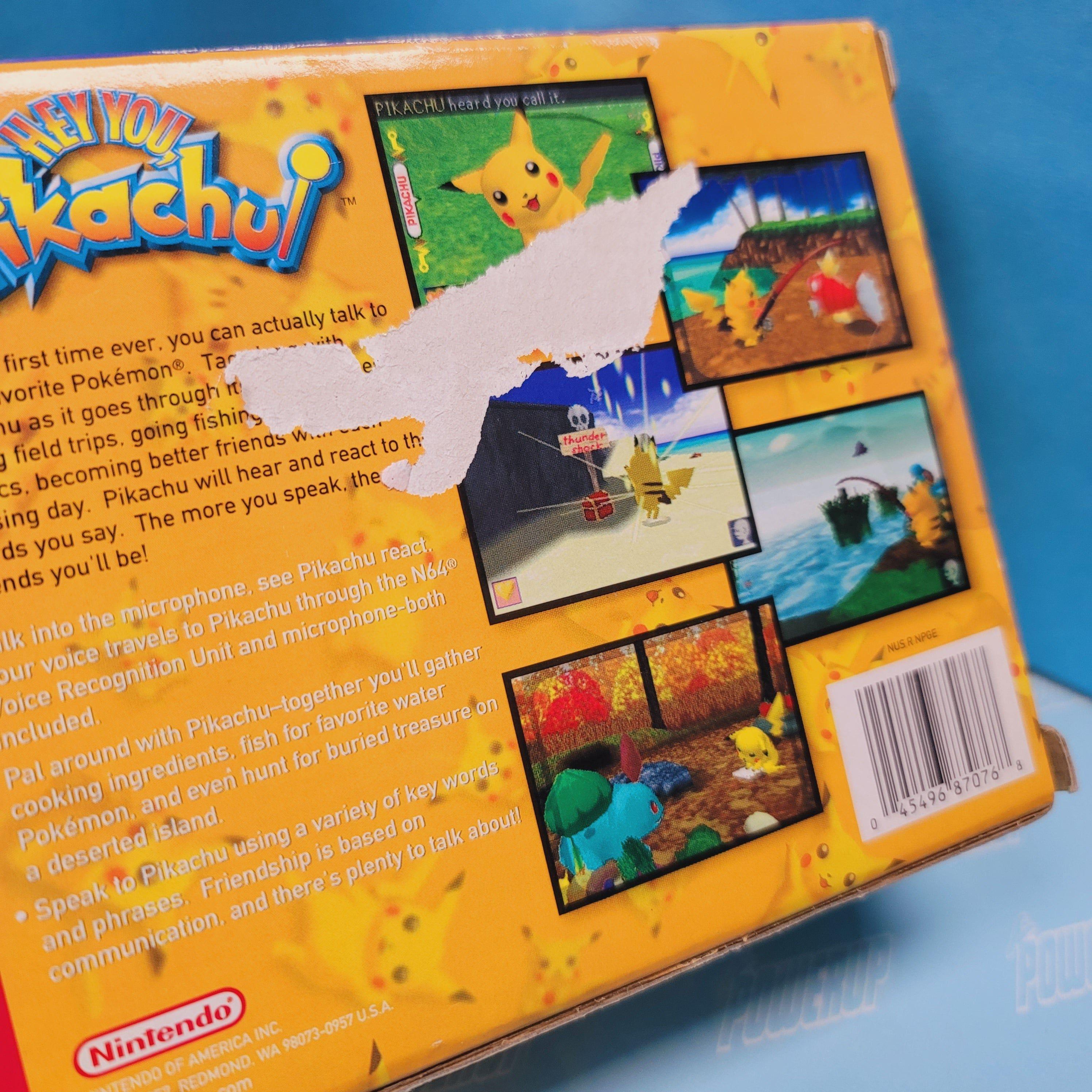 N64 - Hey You Pikachu (Complet dans la boîte / B / Avec manuel / Pas de clip de contrôleur)