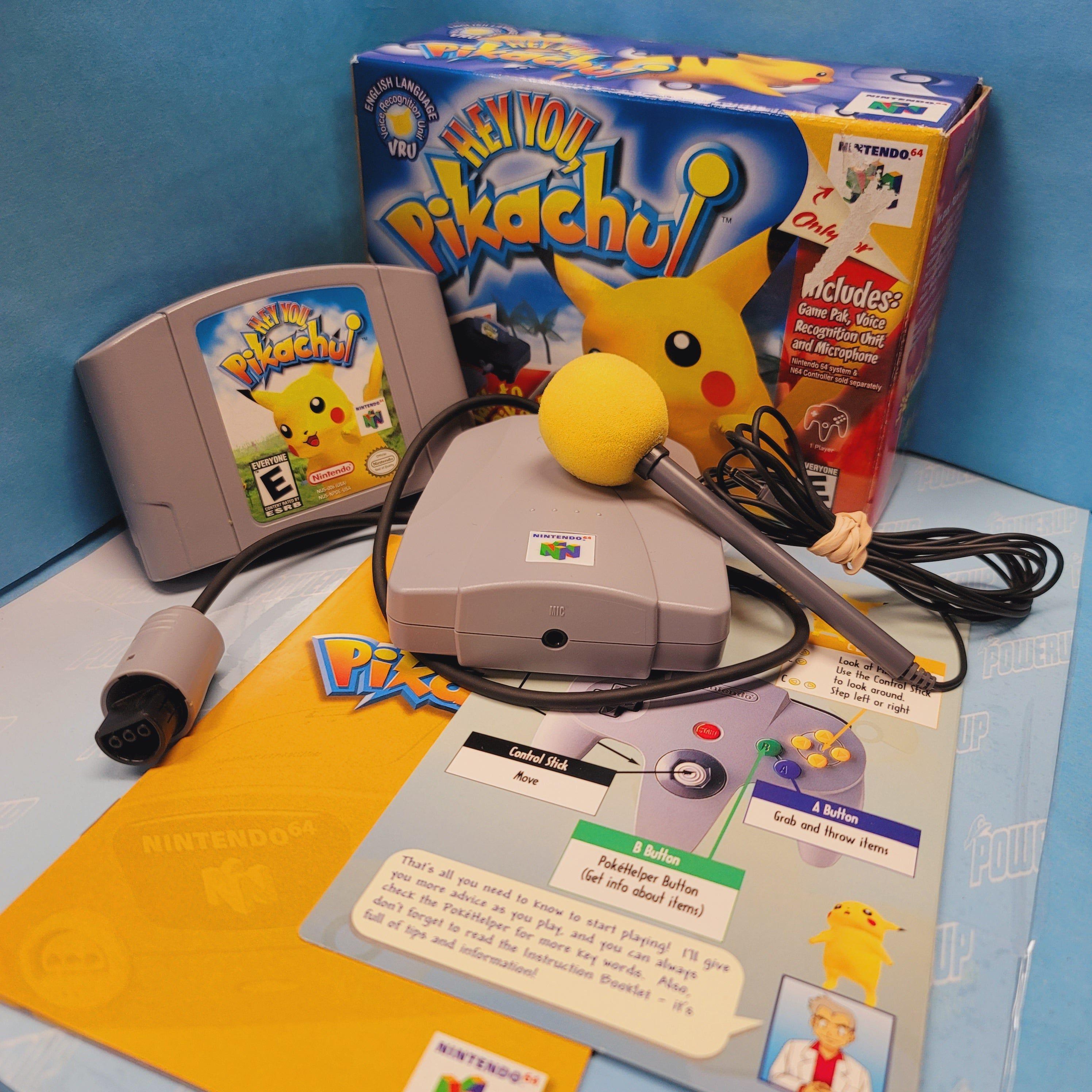 N64 - Hey You Pikachu (Complet dans la boîte / B / Avec manuel / Pas de clip de contrôleur)