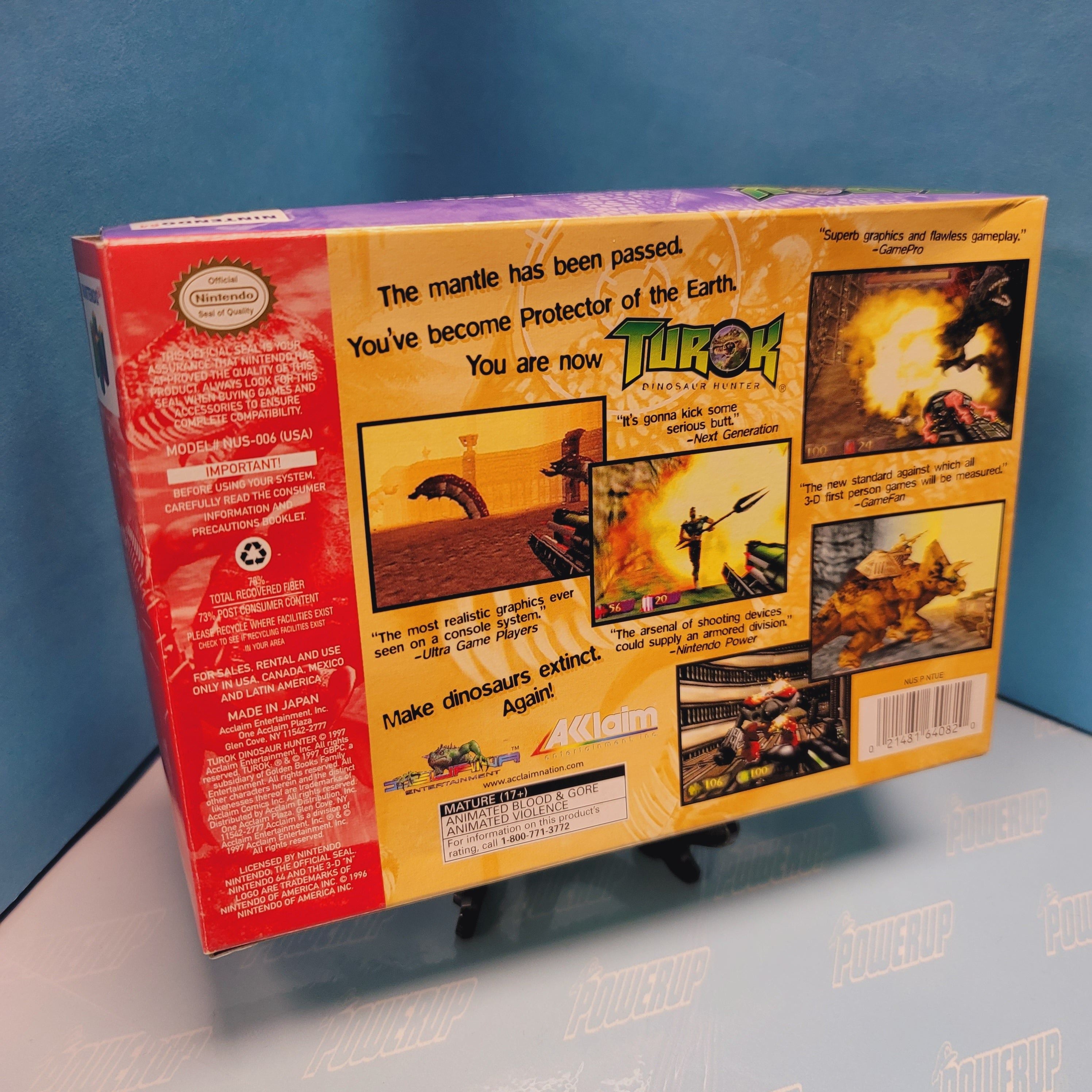 N64 - Turok Dinosaur Hunter (Complete in Box / A- / With Manual)