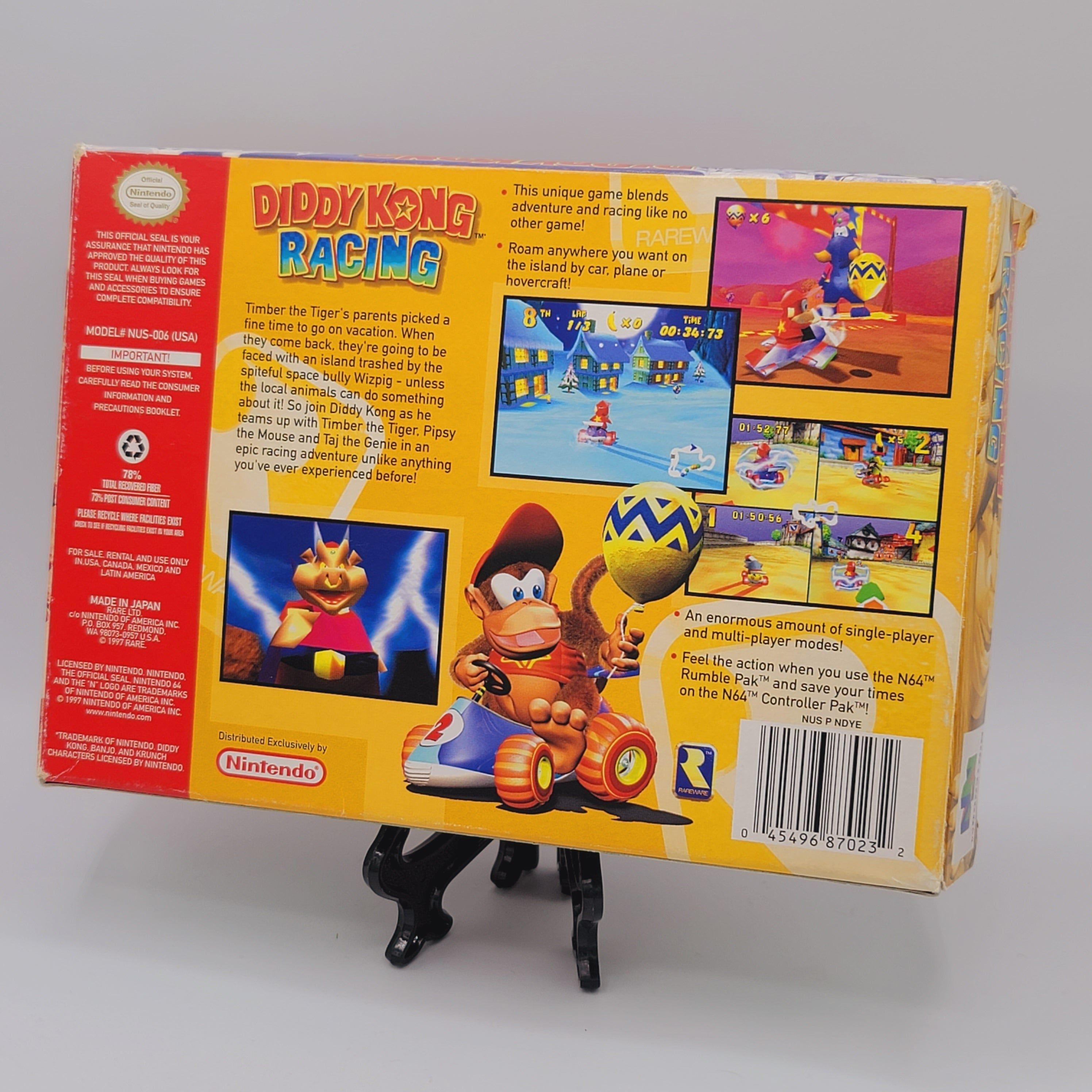 N64 - Diddy Kong Racing (Complete in Box / A- / With Manual)