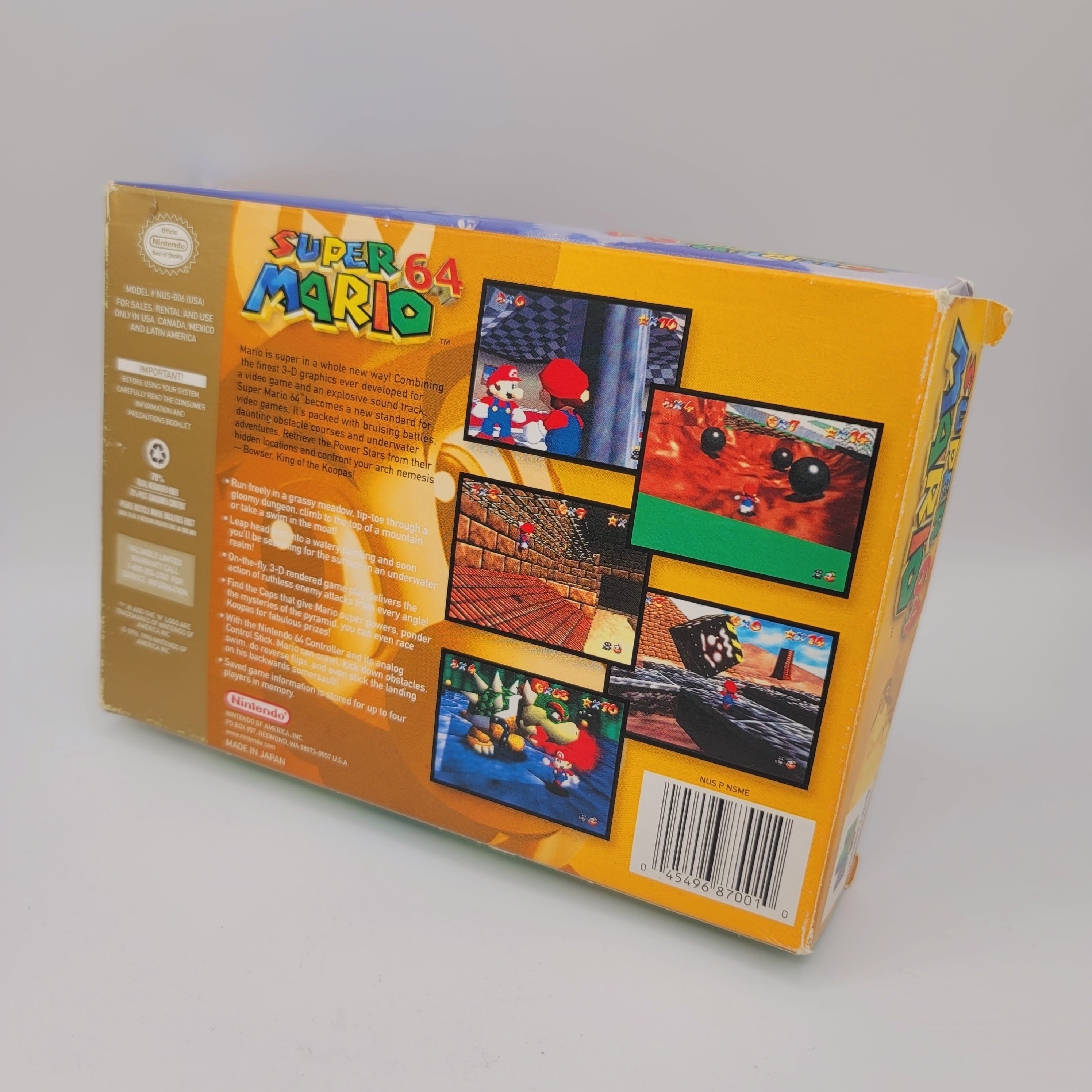 N64 - Super Mario 64 (Complete in Box / Player's Choice / A- / With Manual)
