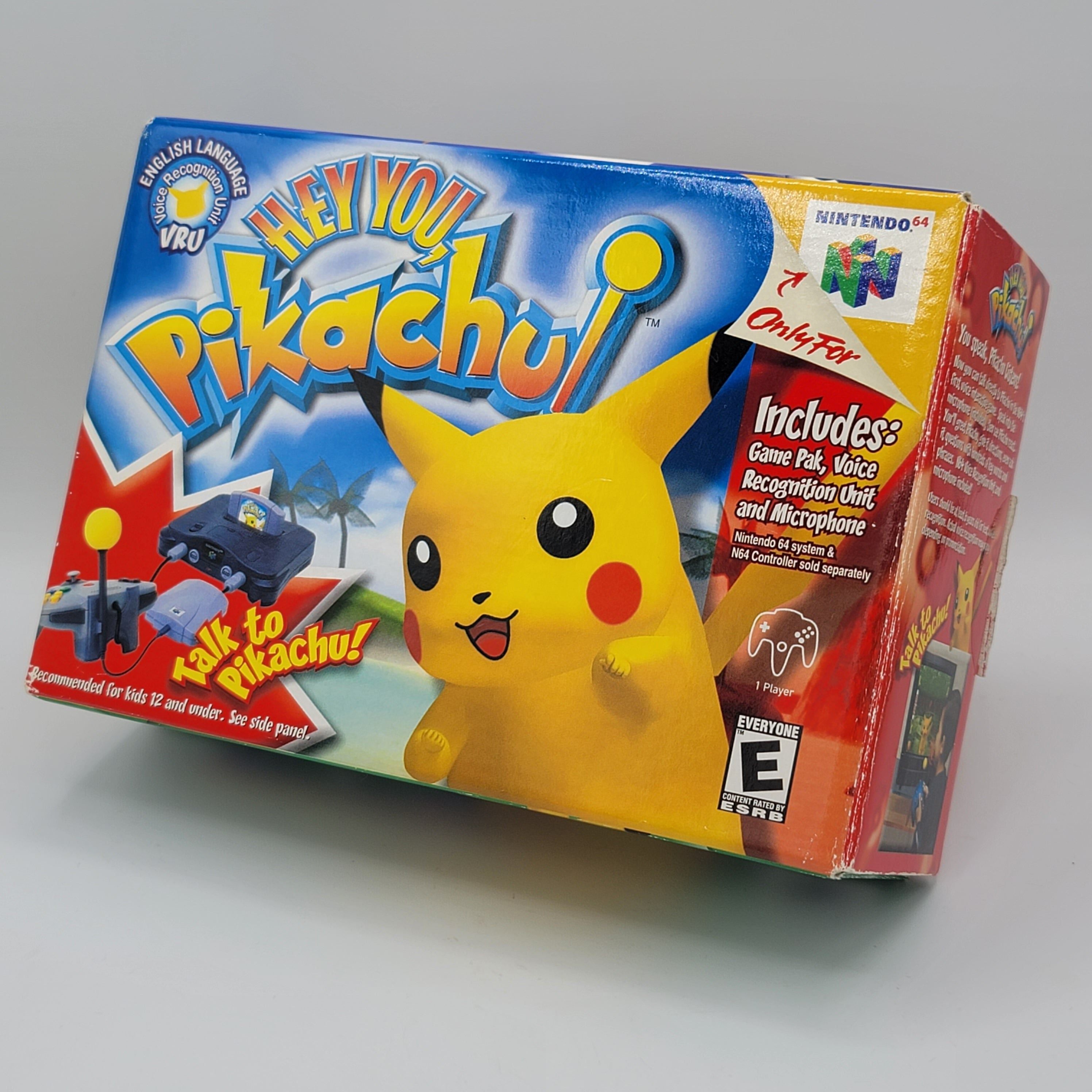 N64 - Hey You Pikachu (Complete in Box / B / With Manual / No Controller Clip or Mic Foam)