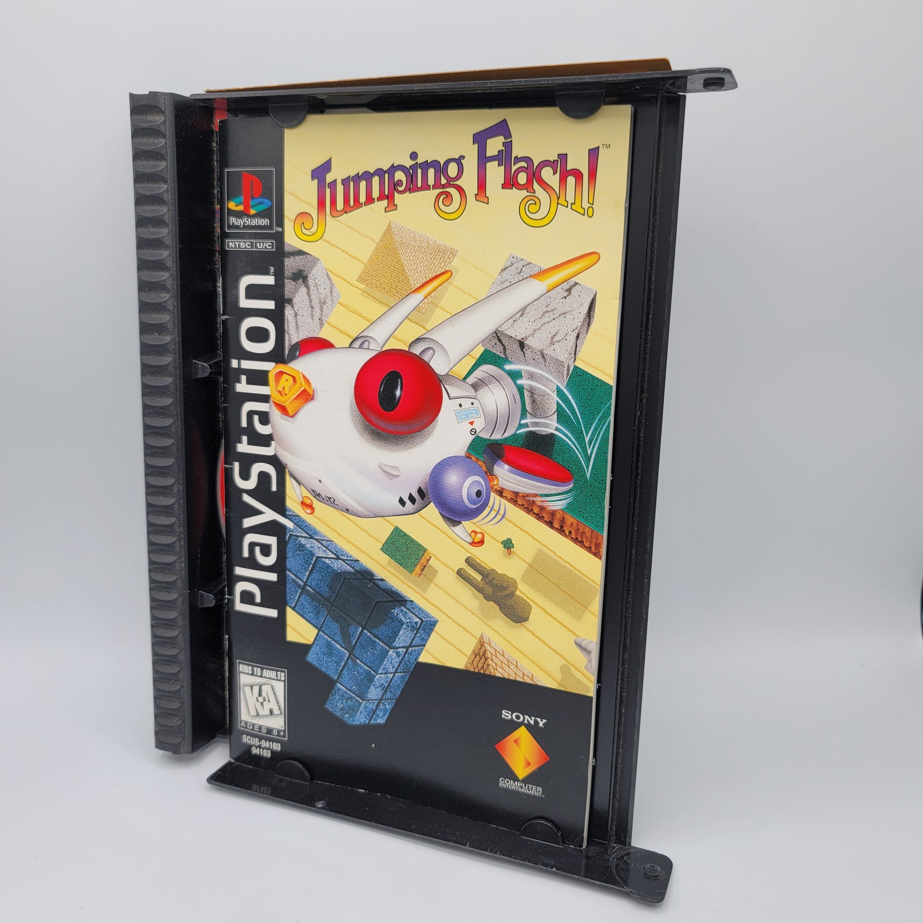 PS1 - Jumping Flash! (Long Box / Loose Clasps)