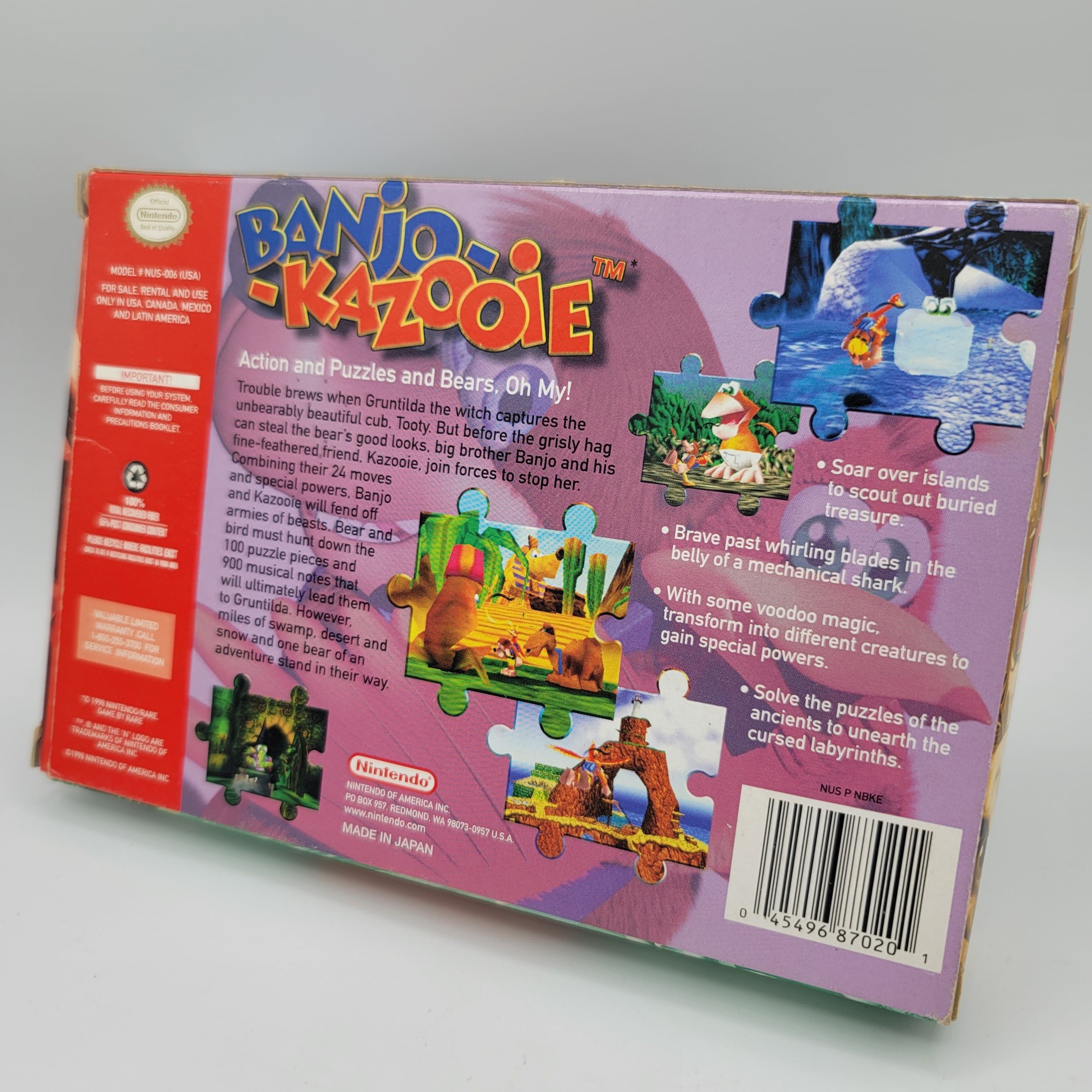 N64 - Banjo-Kazooie (Complete in Box / A / With Manual)