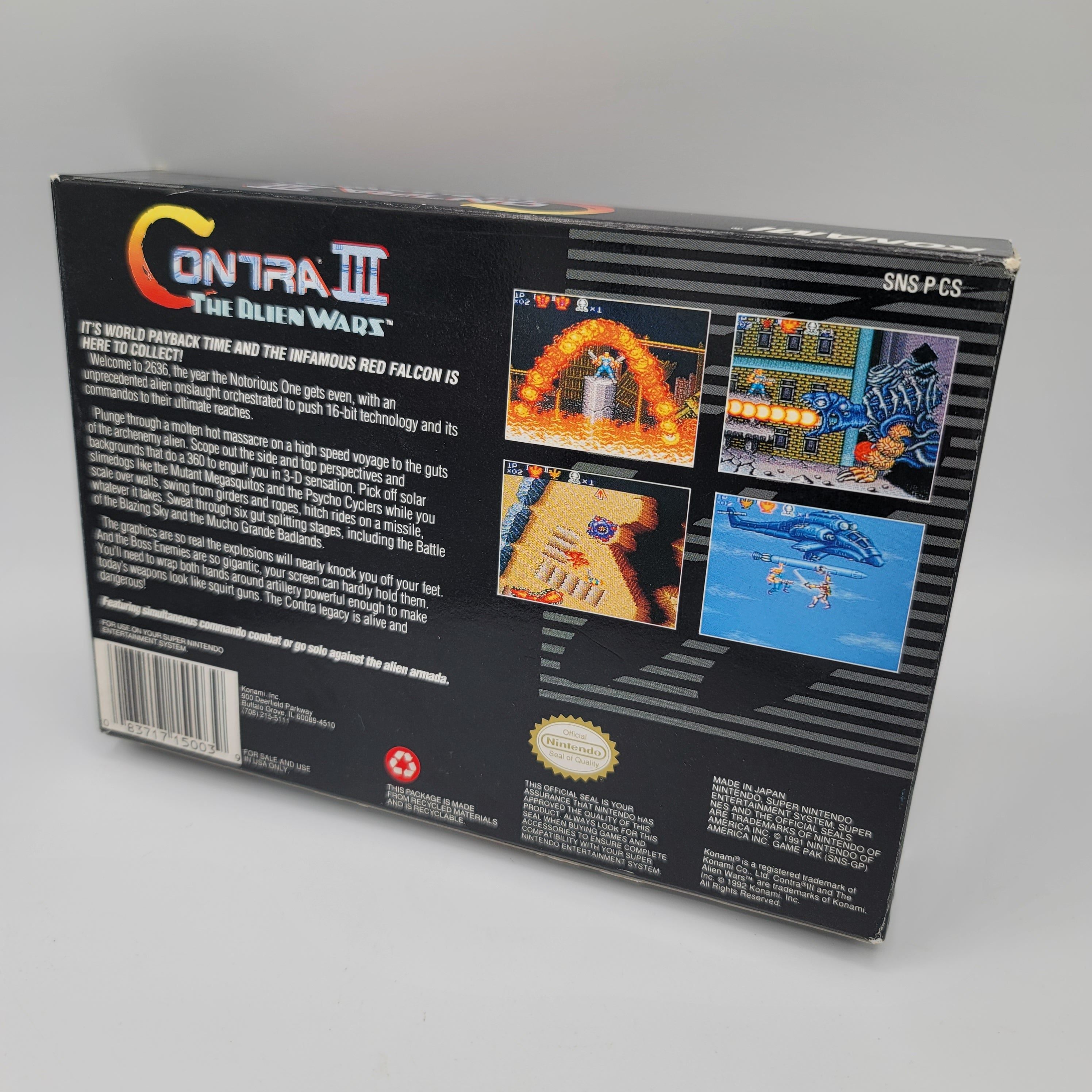 SNES - Contra III The Alien Wars (Complete in Box / A / With Manual)
