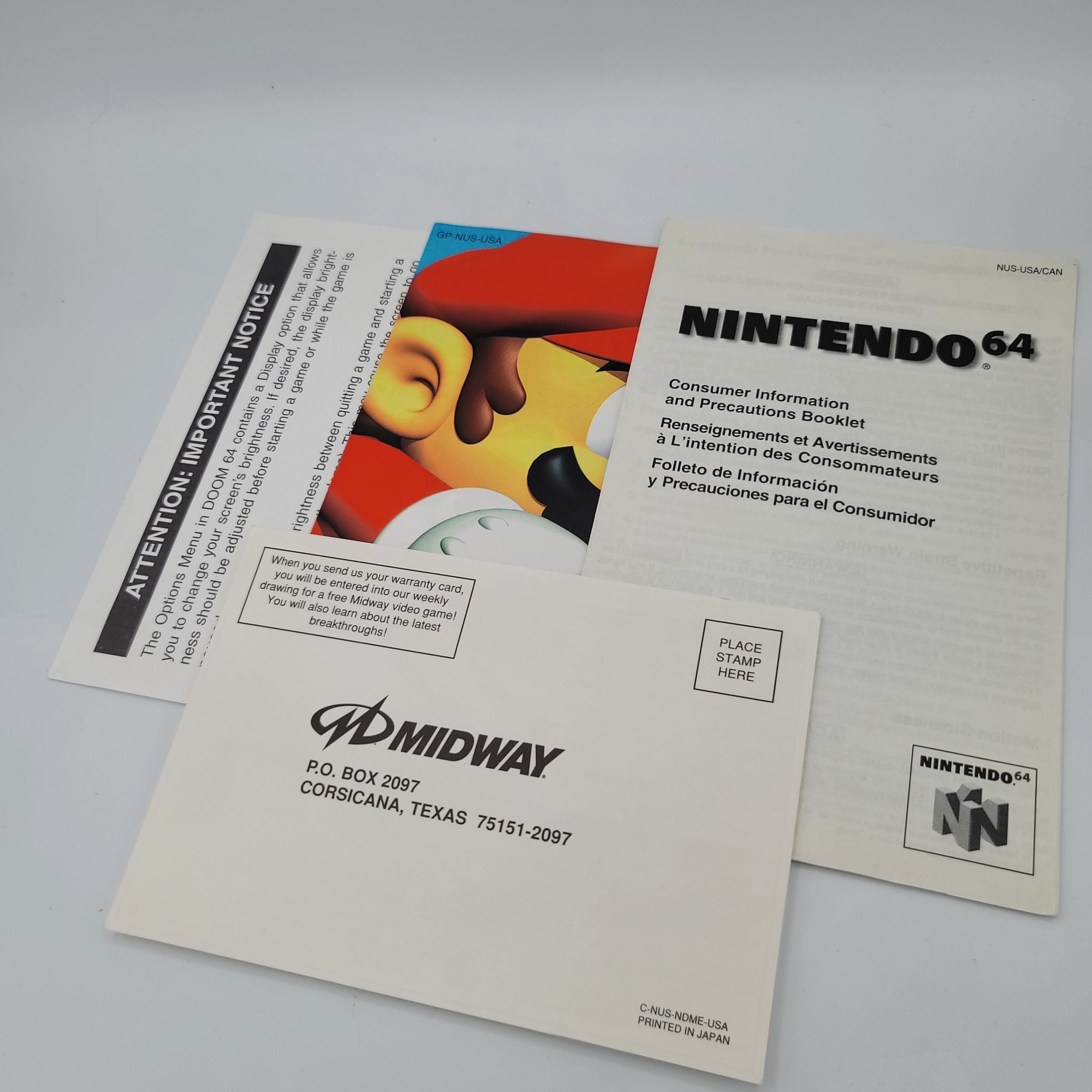 N64 - Doom 64 (Complete in Box / A / With Manual)