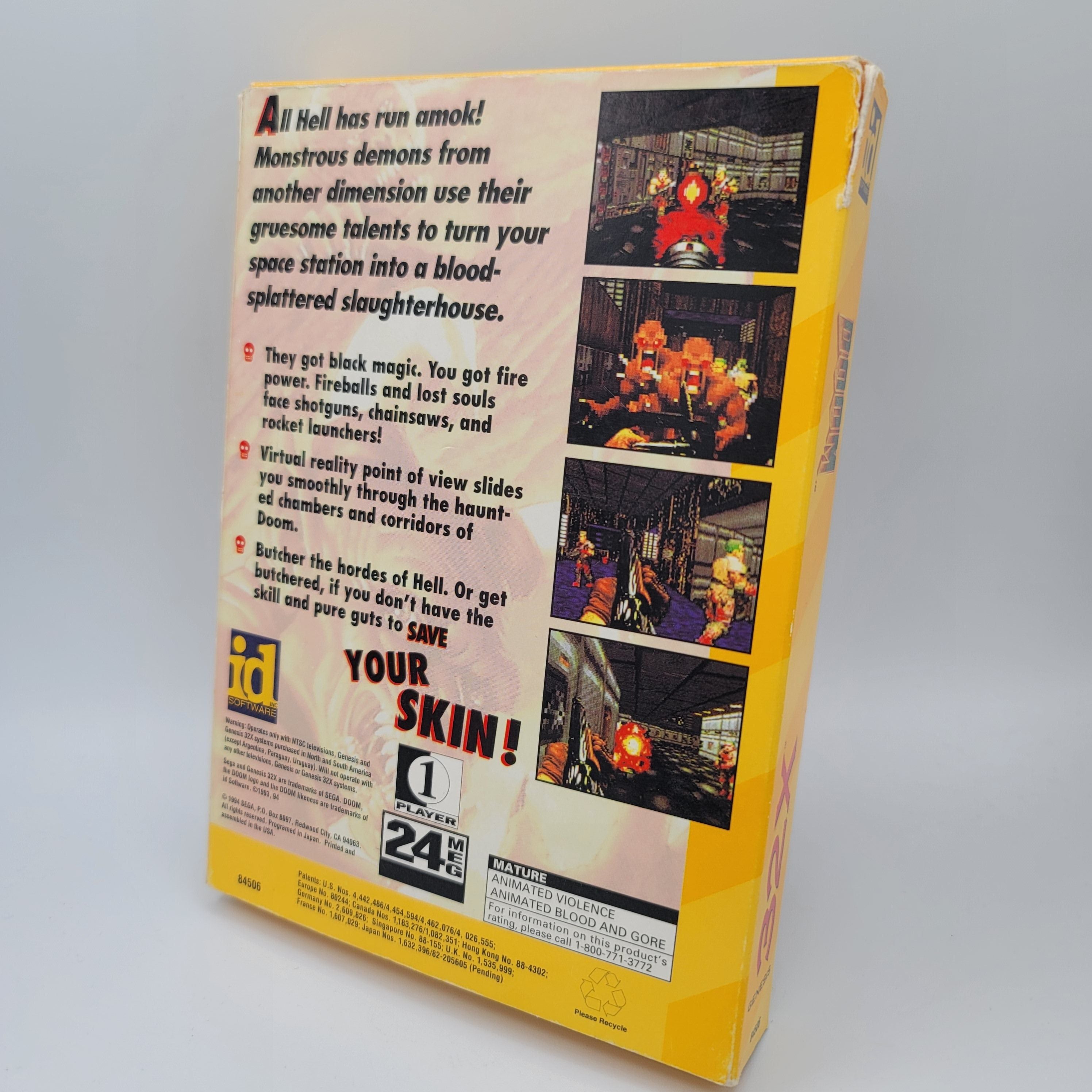 32X - Doom (Complete in Box / With Manual)