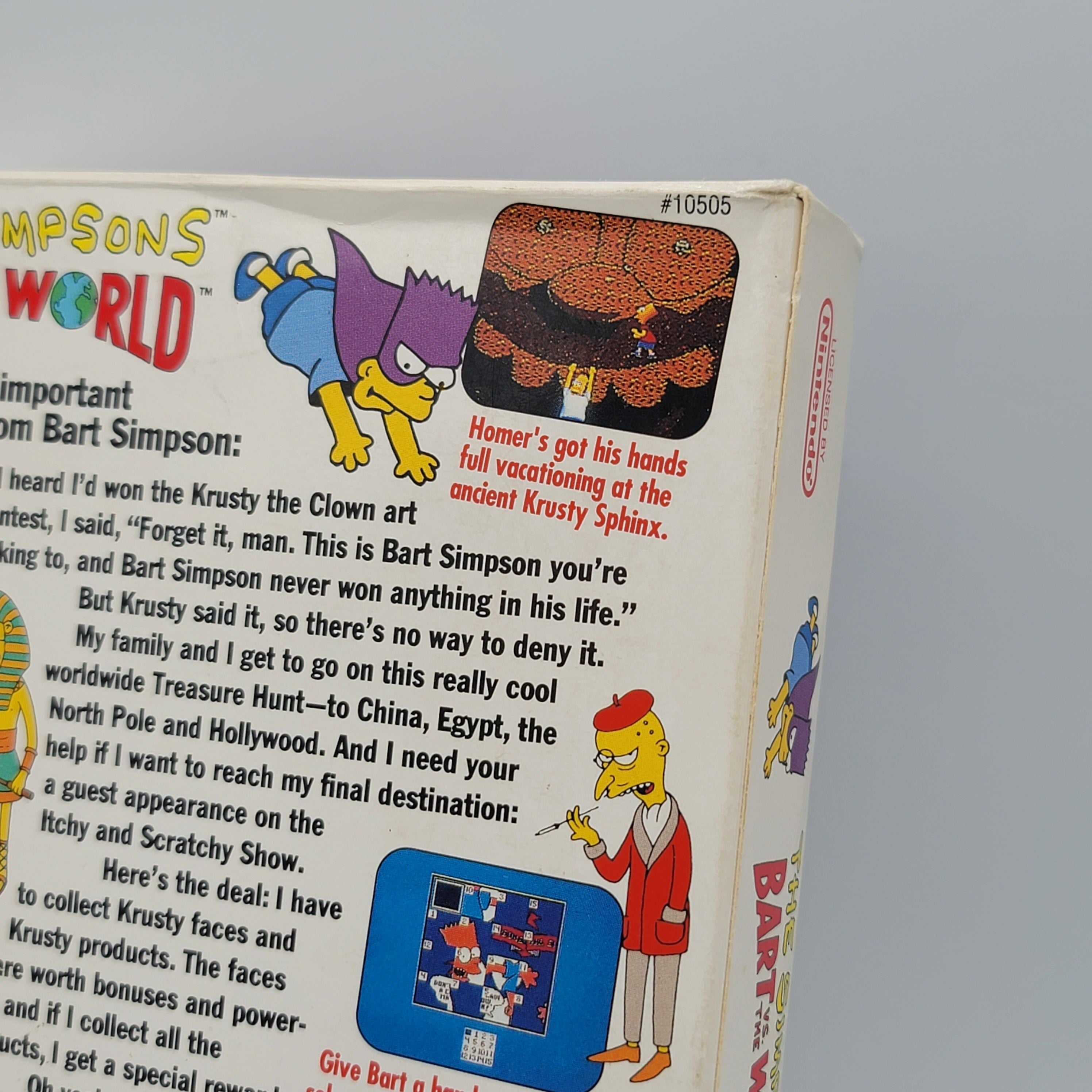 NES - The Simpsons Bart vs the World (Complete in Box / A / With Manual)