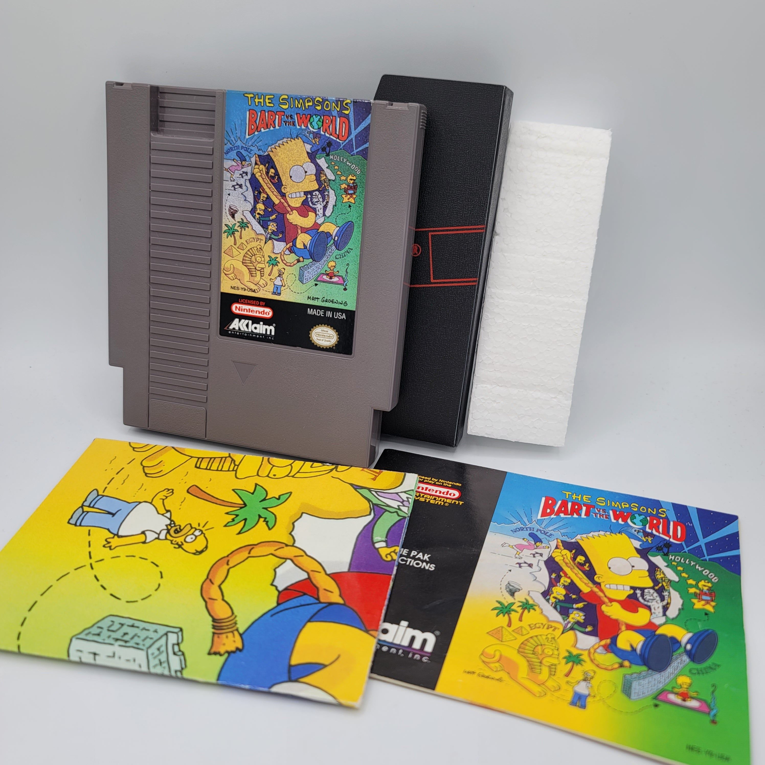 NES - The Simpsons Bart vs the World (Complete in Box / A / With Manual)