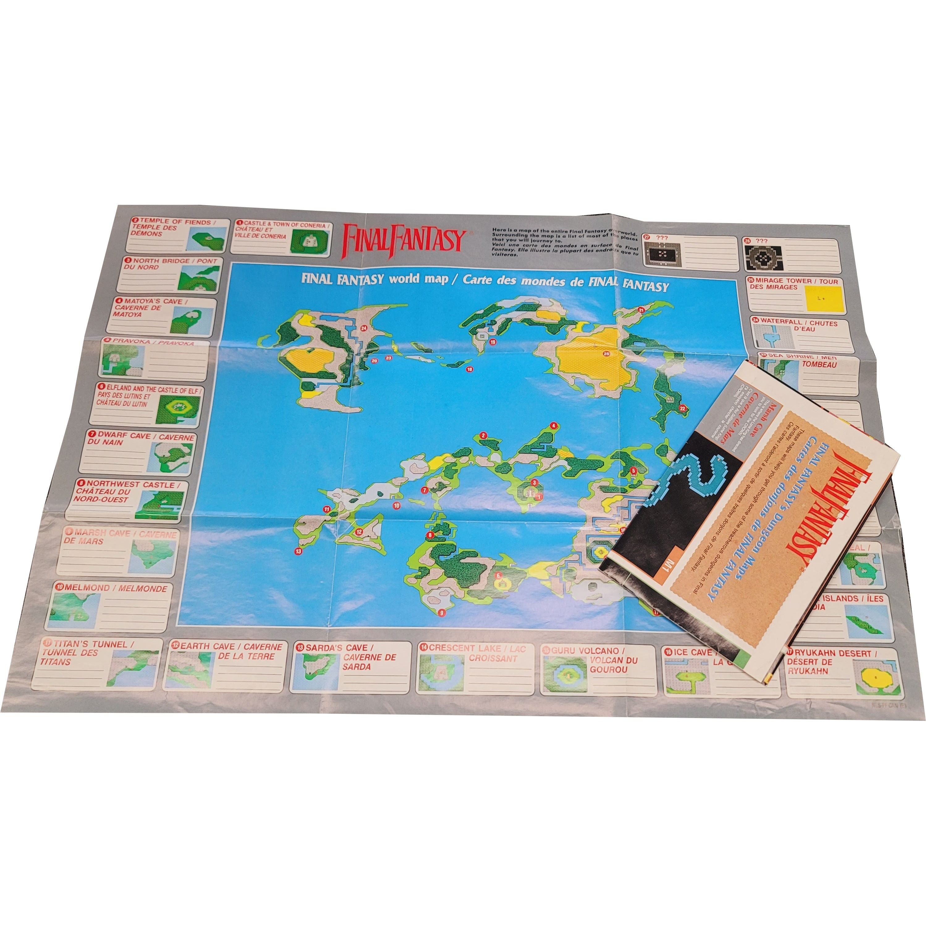 NES - Final Fantasy (Complete In Box / C / With Manual and Maps)