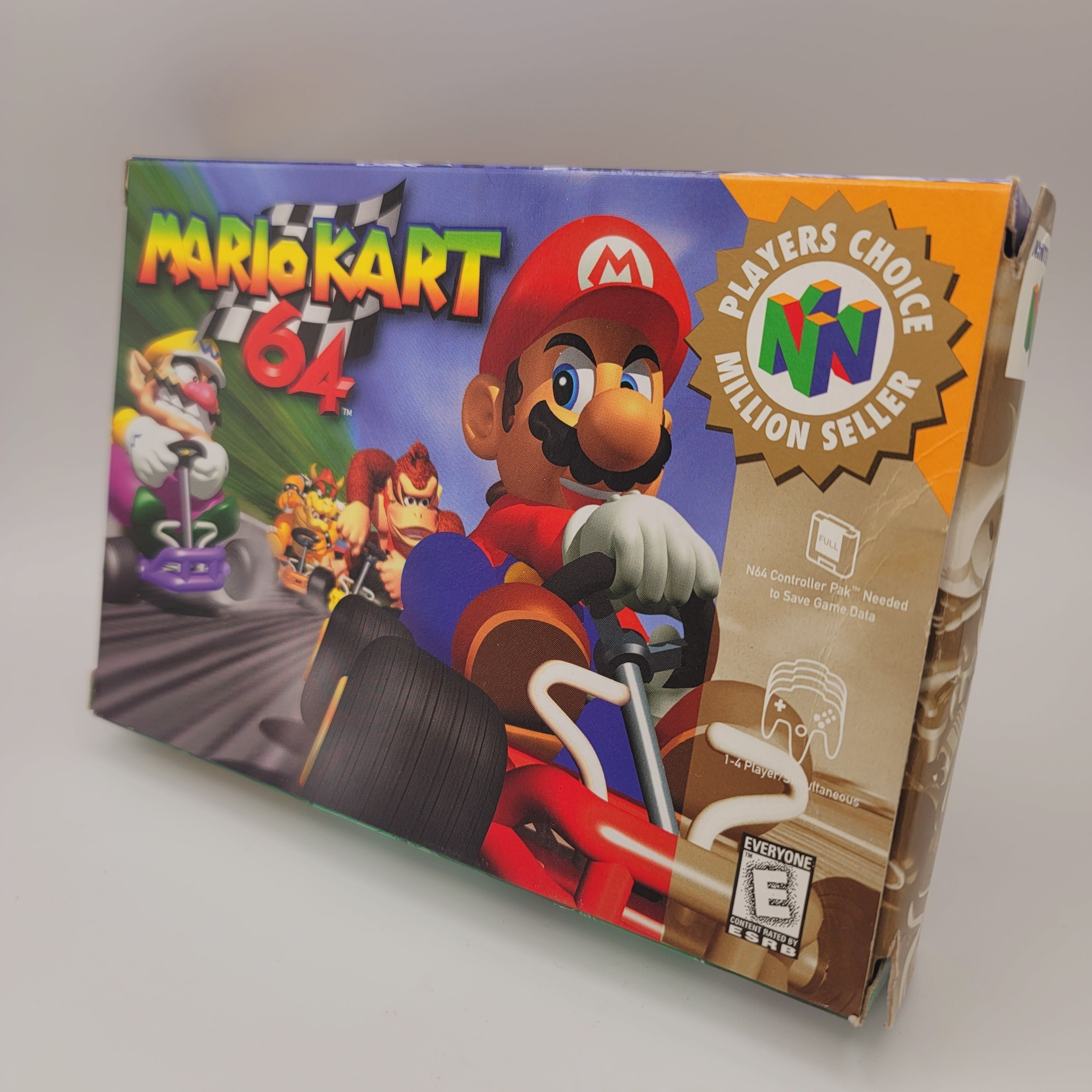 N64 - Mario Kart 64 (Complete in Box / Players Choice / A- / With Manual)