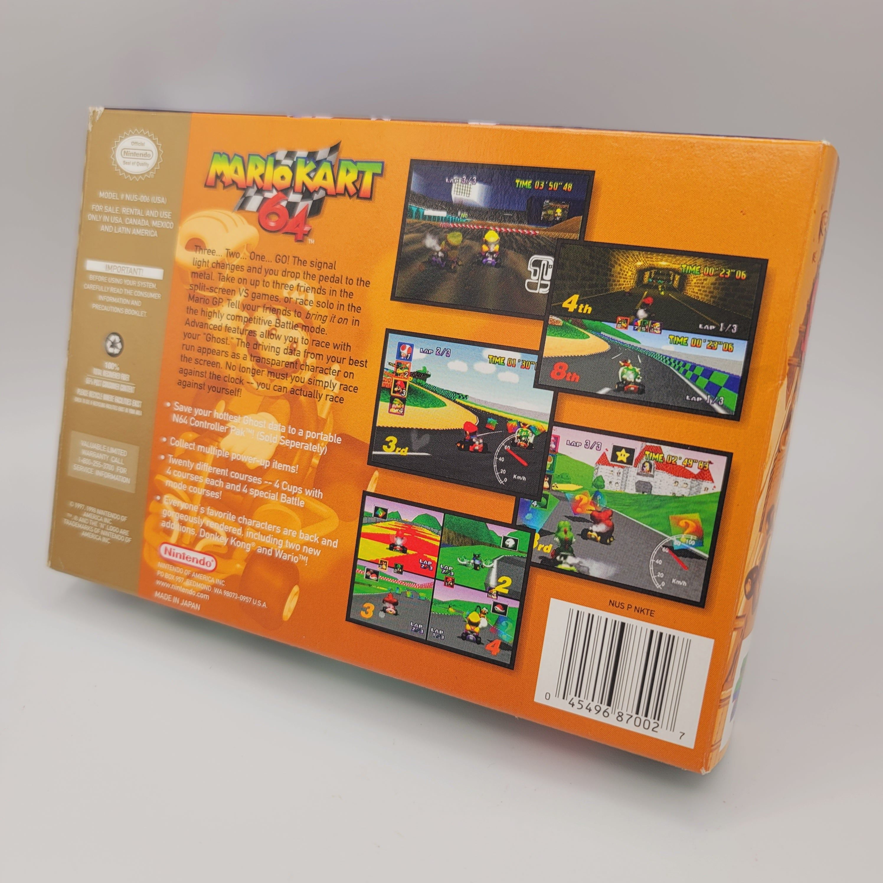 N64 - Mario Kart 64 (Complete in Box / Players Choice / A- / With Manual)