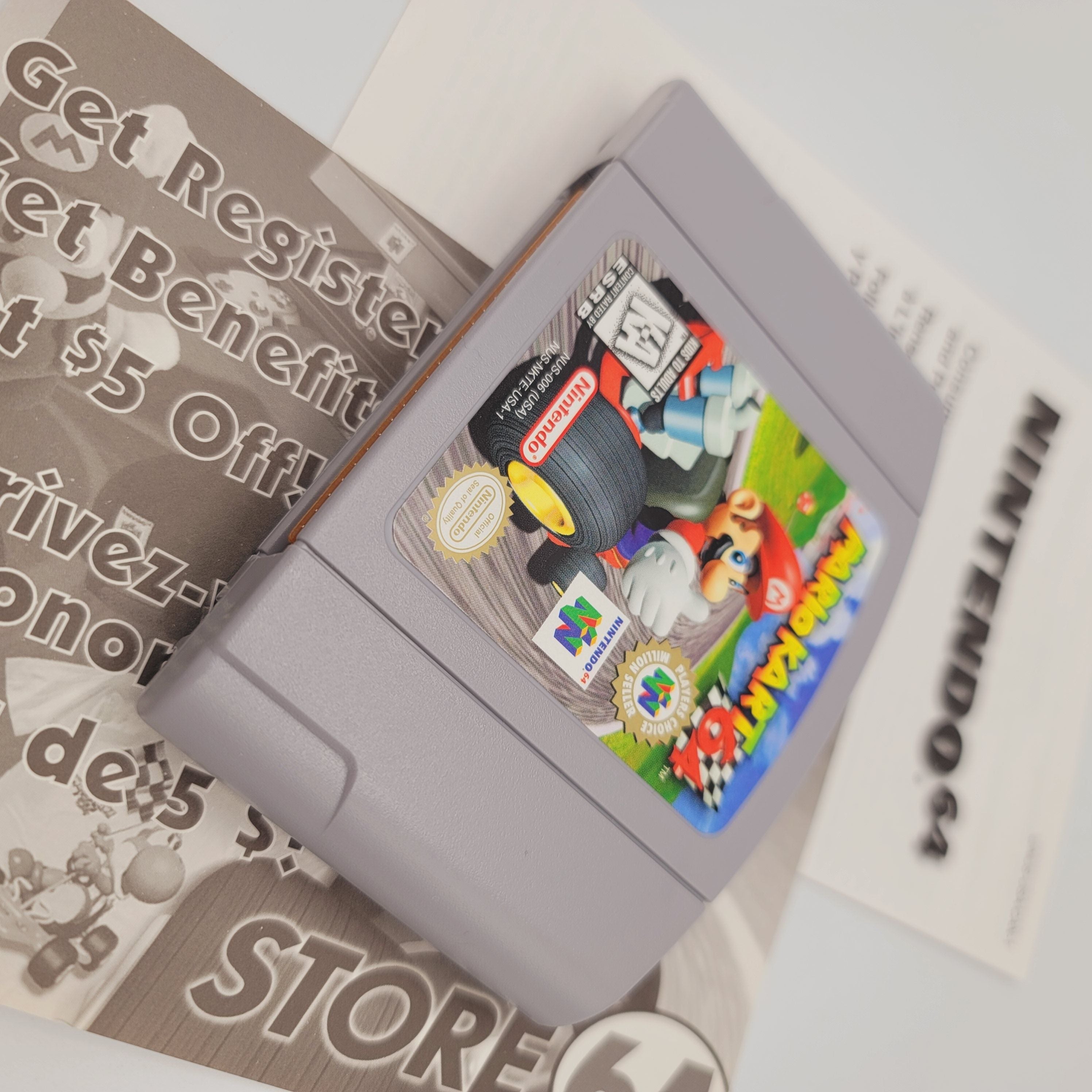 N64 - Mario Kart 64 (Complete in Box / Players Choice / A- / With Manual)