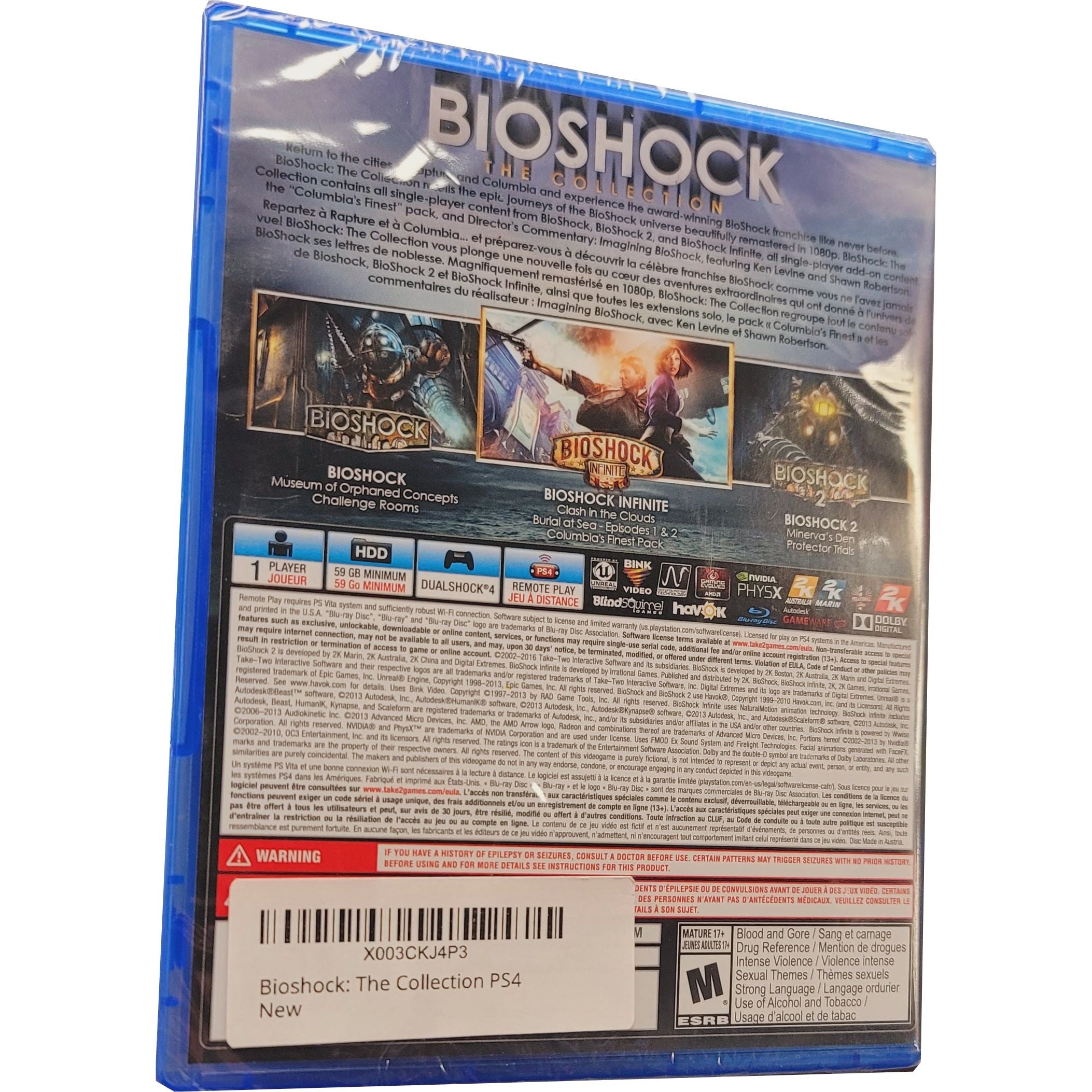 PS4 - Bioshock The Collection (Sealed)