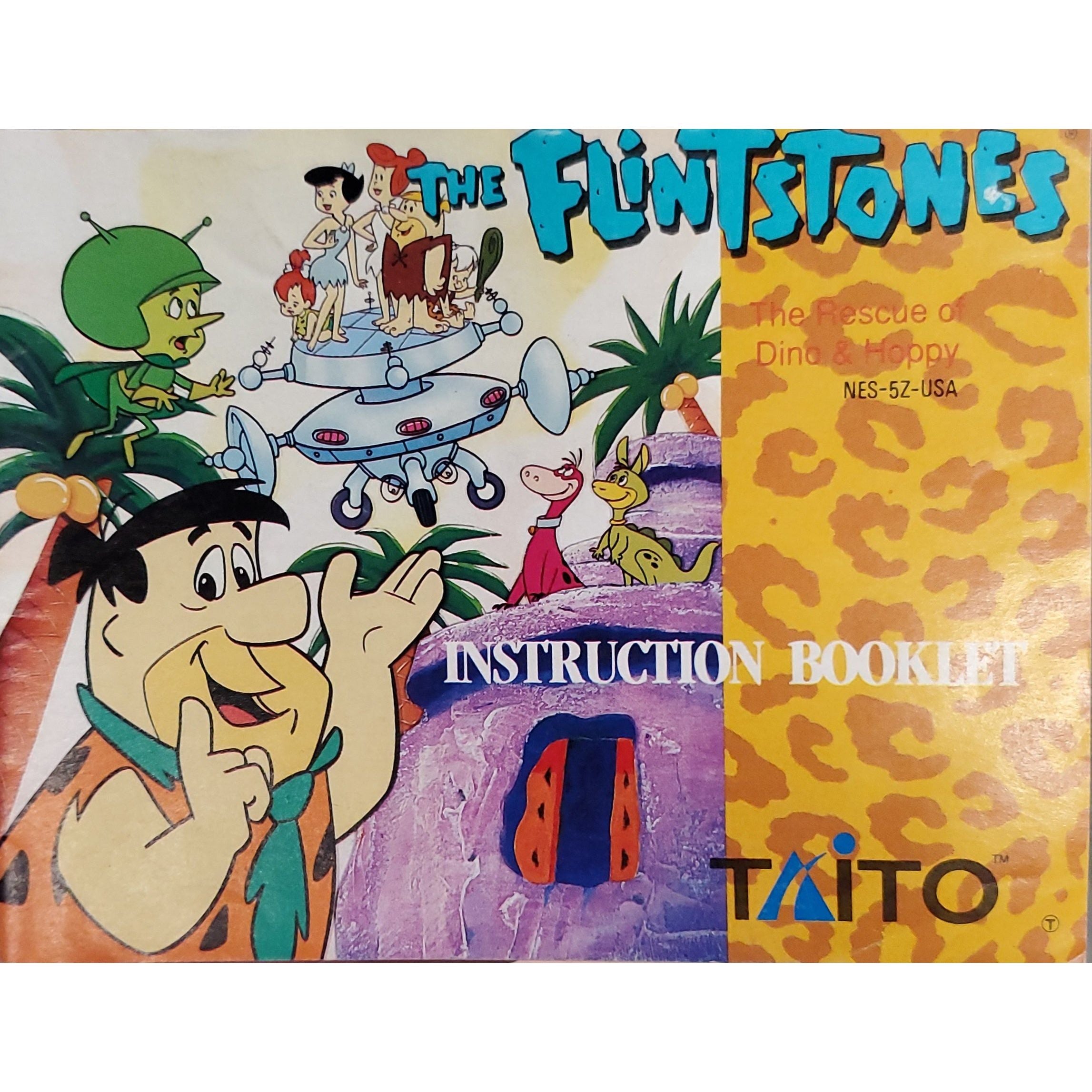 NES - The Flintstones The Rescue of Dino & Hoppy (Manual)