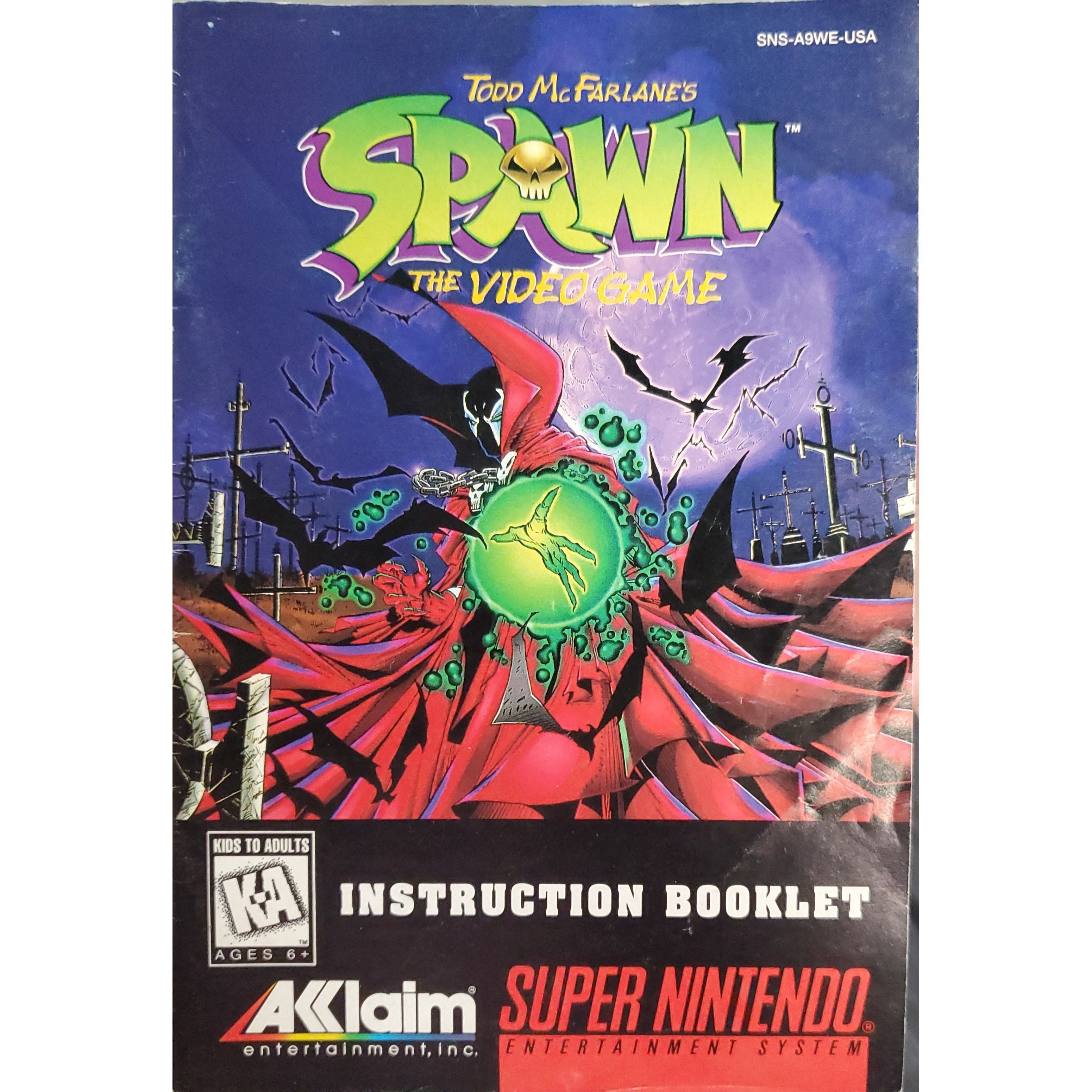 SNES - Spawn The Video Game (Manual)