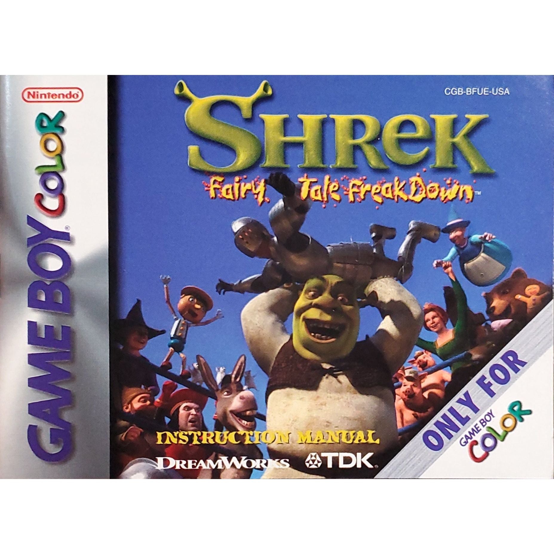GBC - Shrek Fairy Tale Freakdown (Manual)