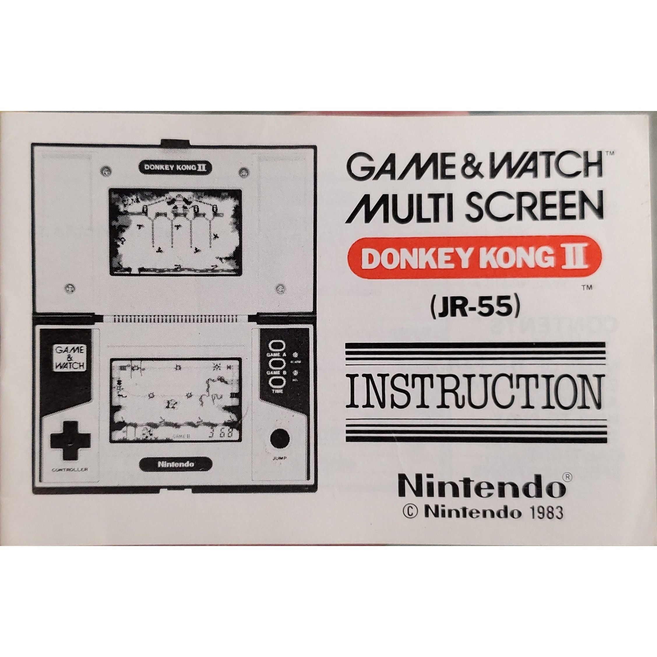 Game & Watch - Donkey Kong II (Manual) (JR-55)