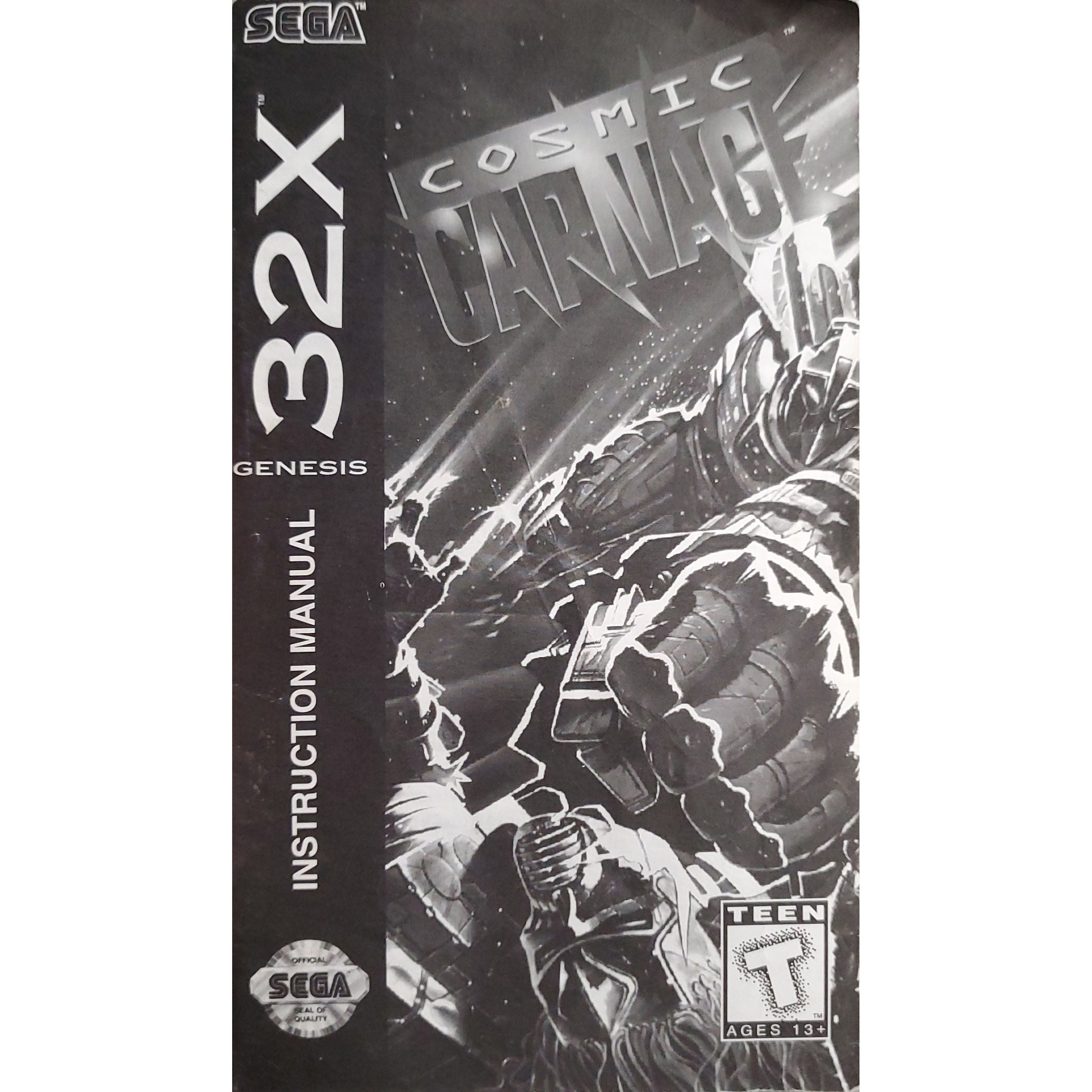 32X - Cosmic Carnage (Manual)