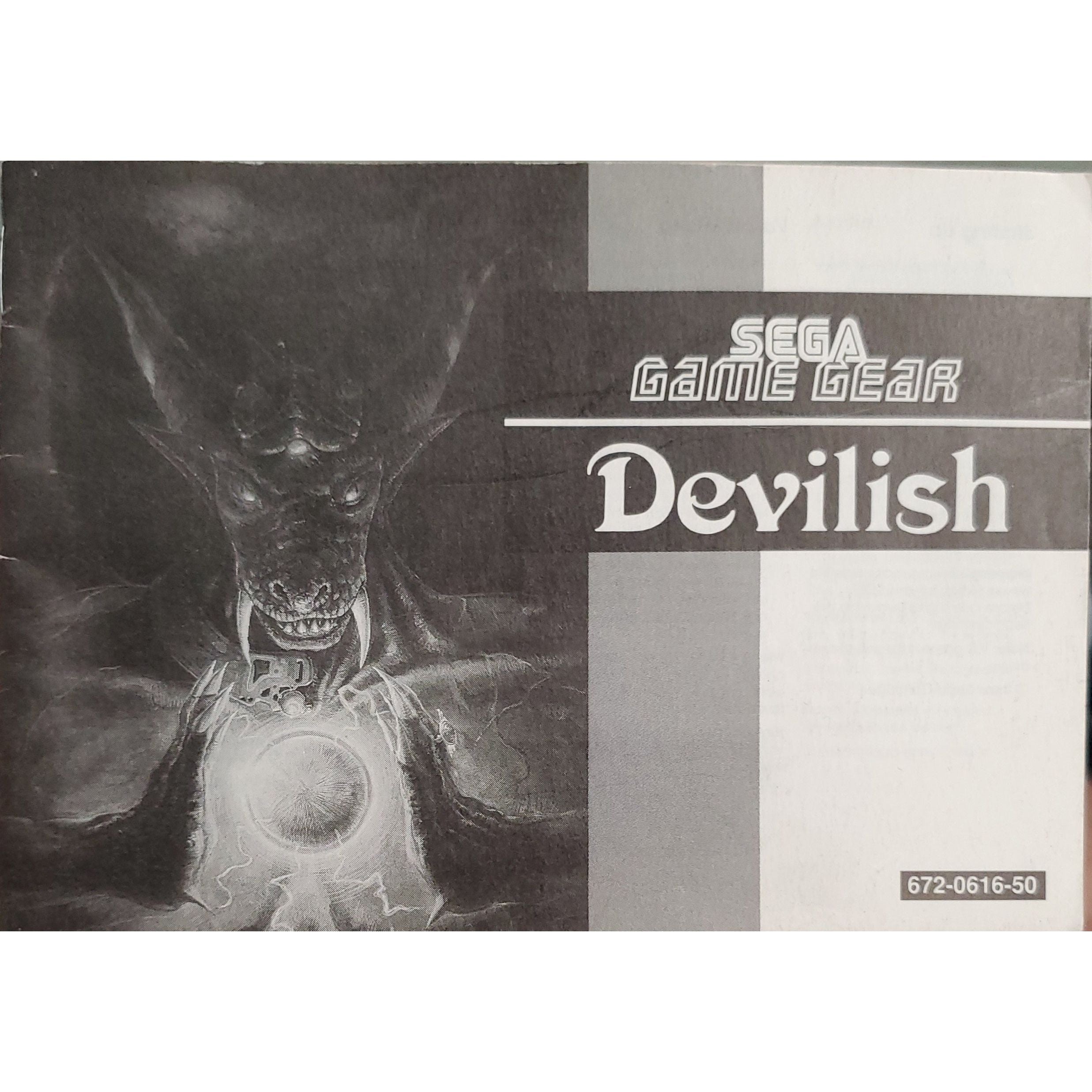 GameGear - Devilish (Monochromatic Manual)