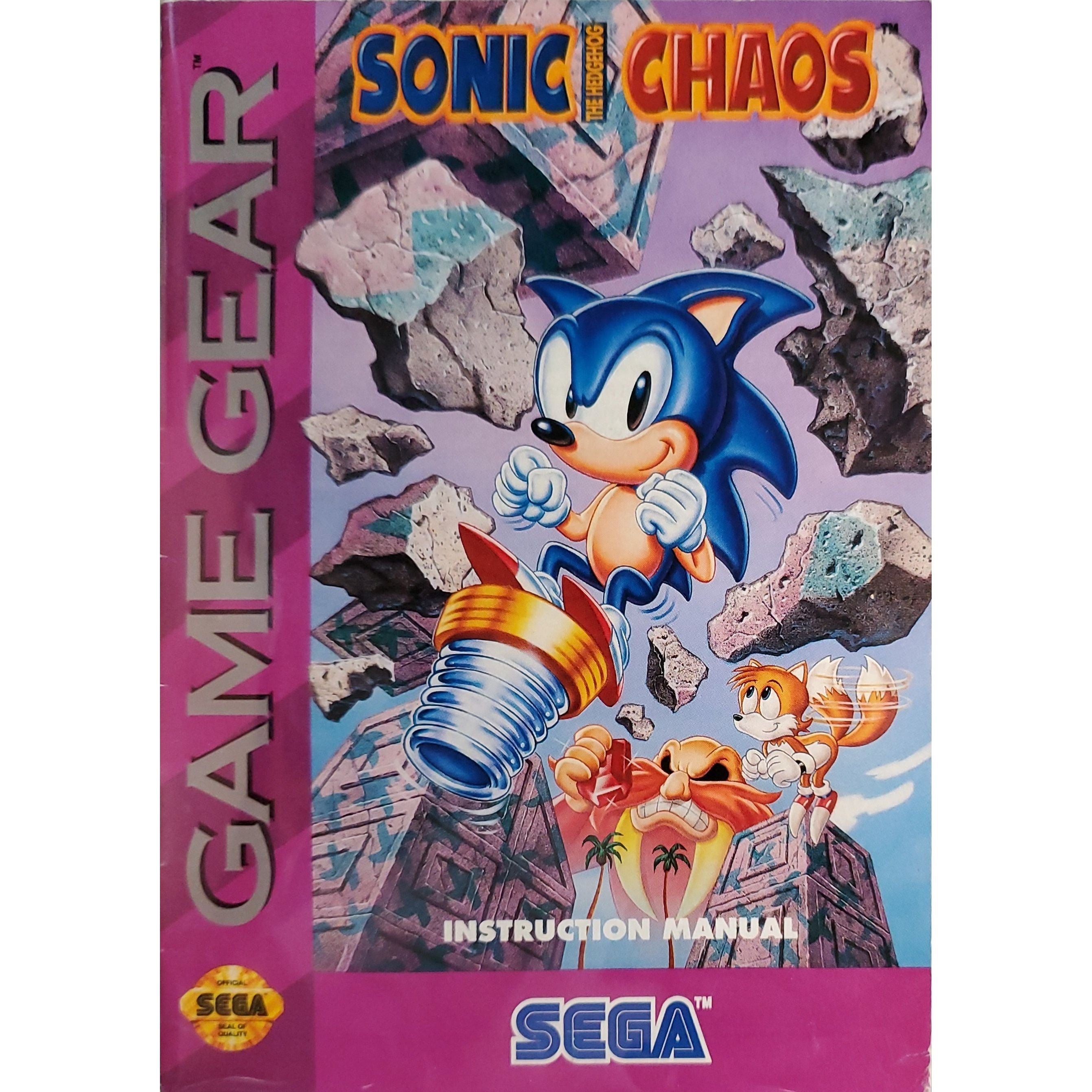 GameGear - Sonic Chaos (Manual)